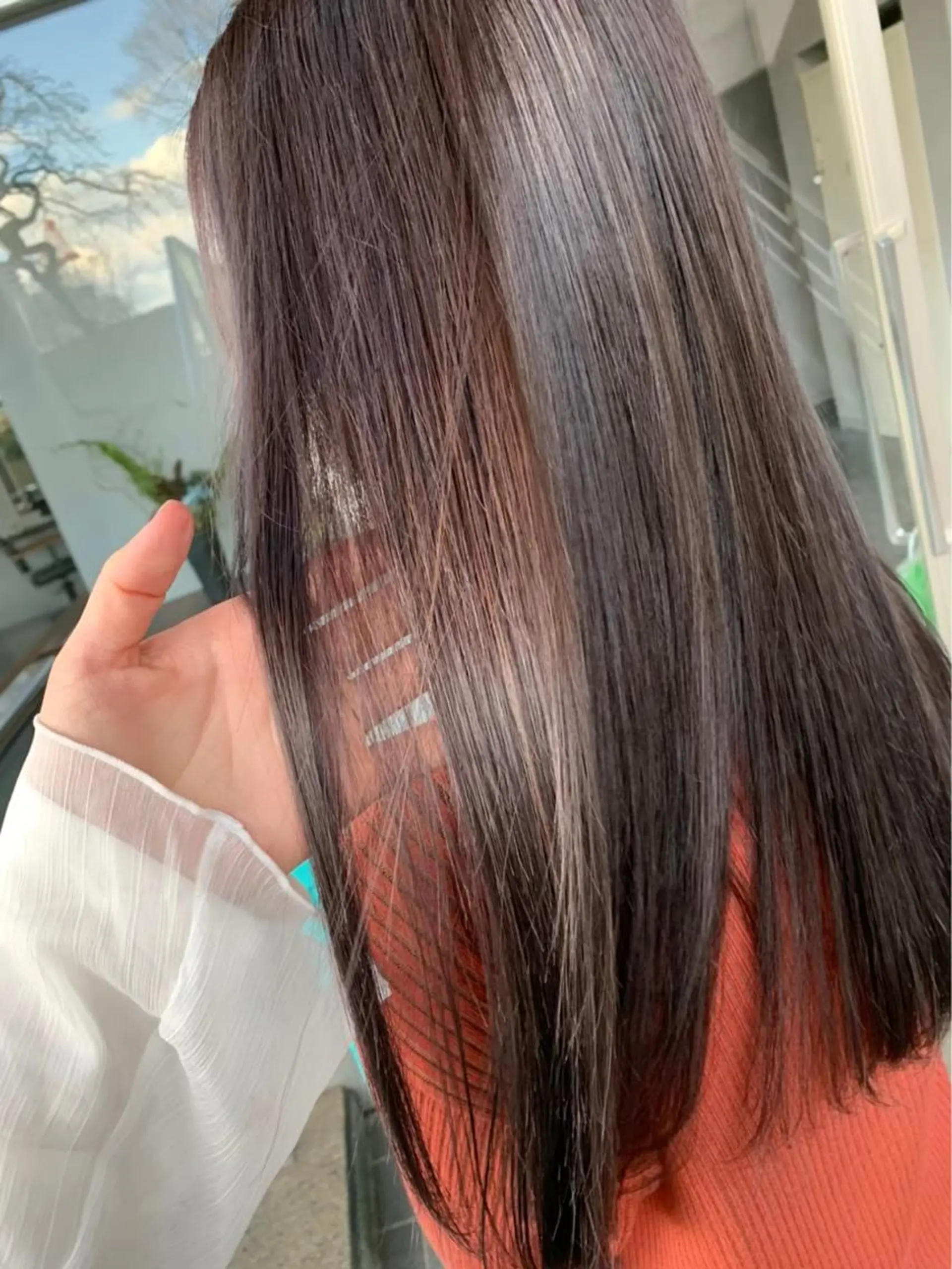 ロング 縮毛矯正 アブアイ所属・髪質改善・ハイトーン 🌈SENAのヘアスタイル