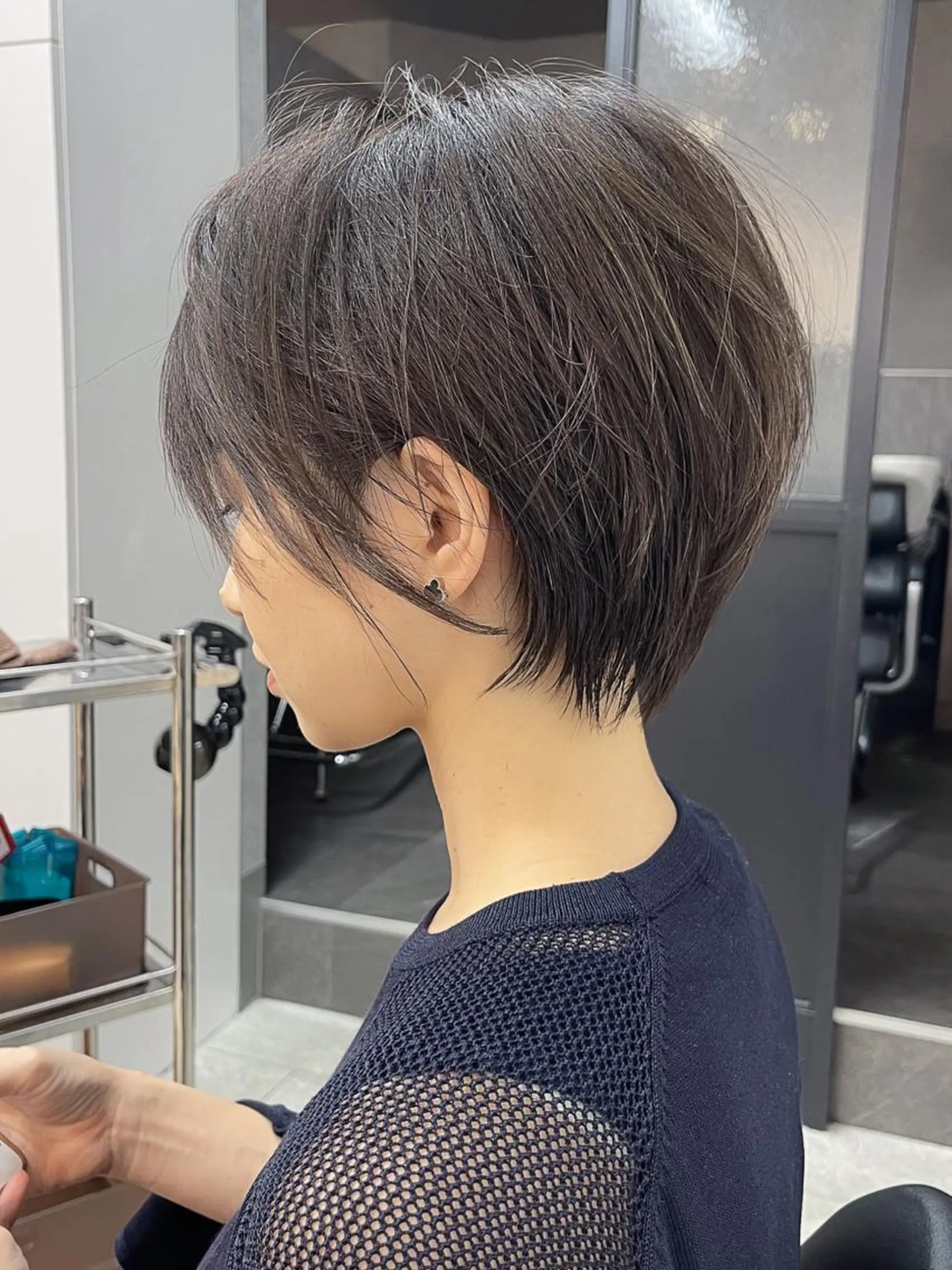 ショート 韓国風レイヤー ショート/犬塚 優介のヘアスタイル