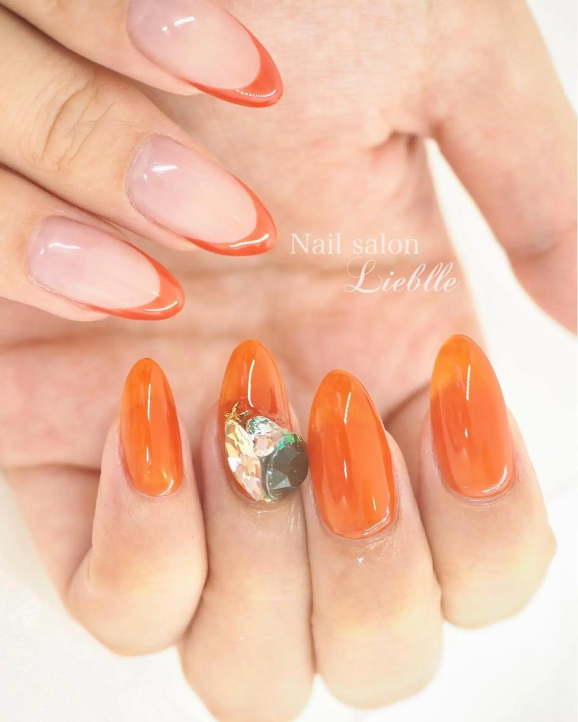 ロング カラー ネイル ハンドネイル Nail salon Lieblleのネイルデザイン