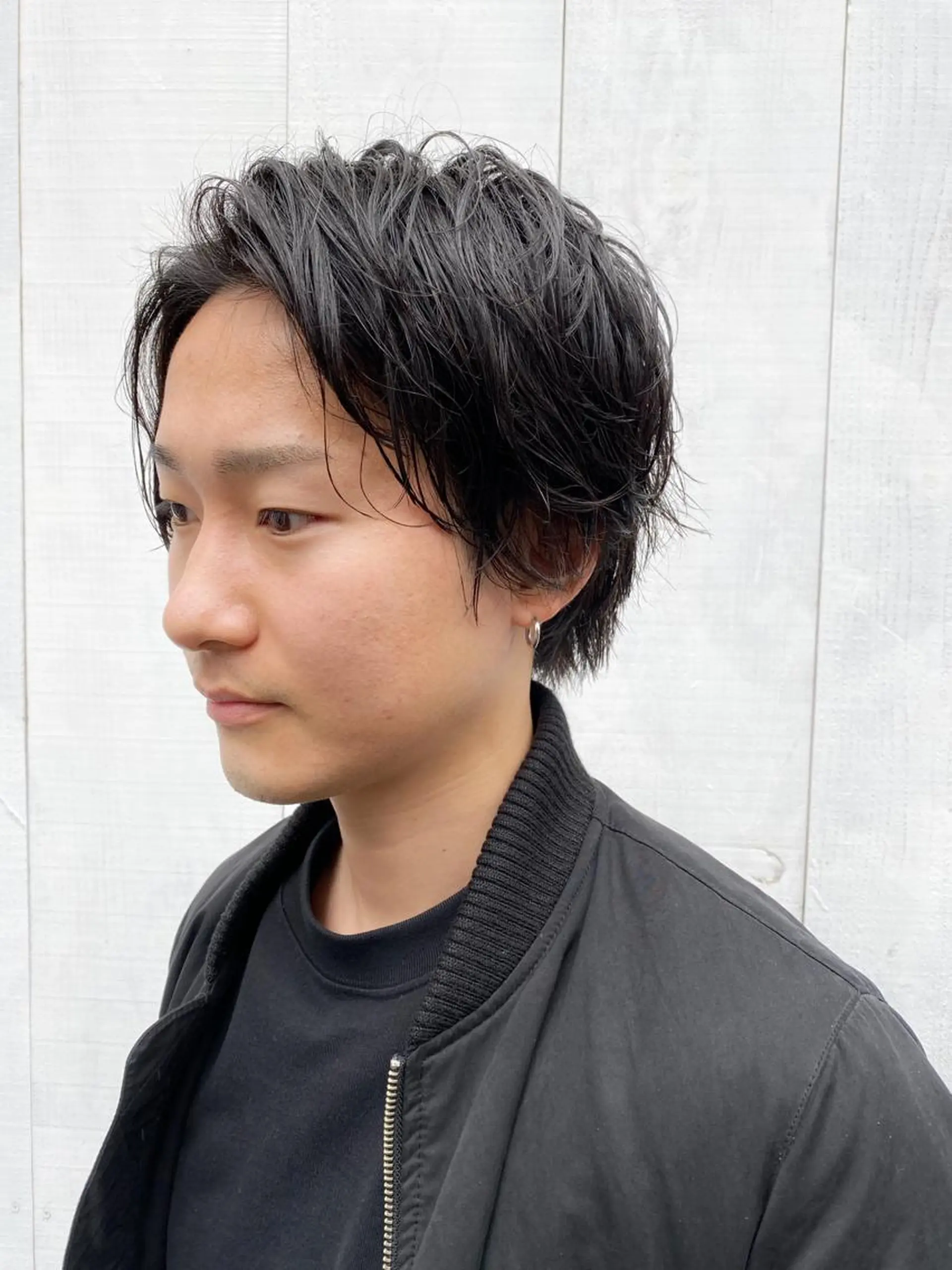 メンズ メンズパーマ カット 藤野 陵平のヘアスタイル