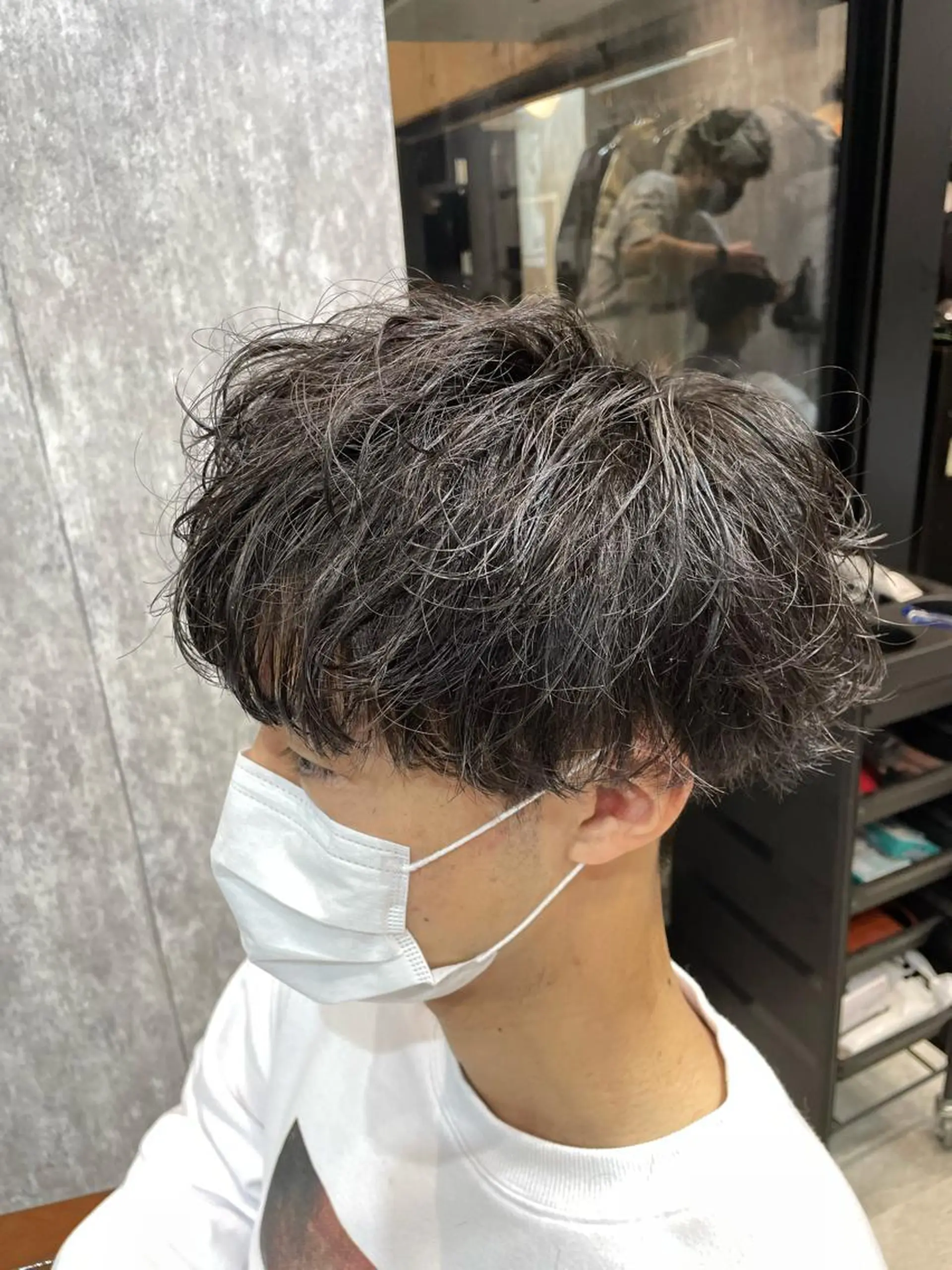 ショート カラー パーマ メンズ メンズパーマ スパイラルパーマ 🔥メンズ超特化🔥 青木海斗のヘアスタイル