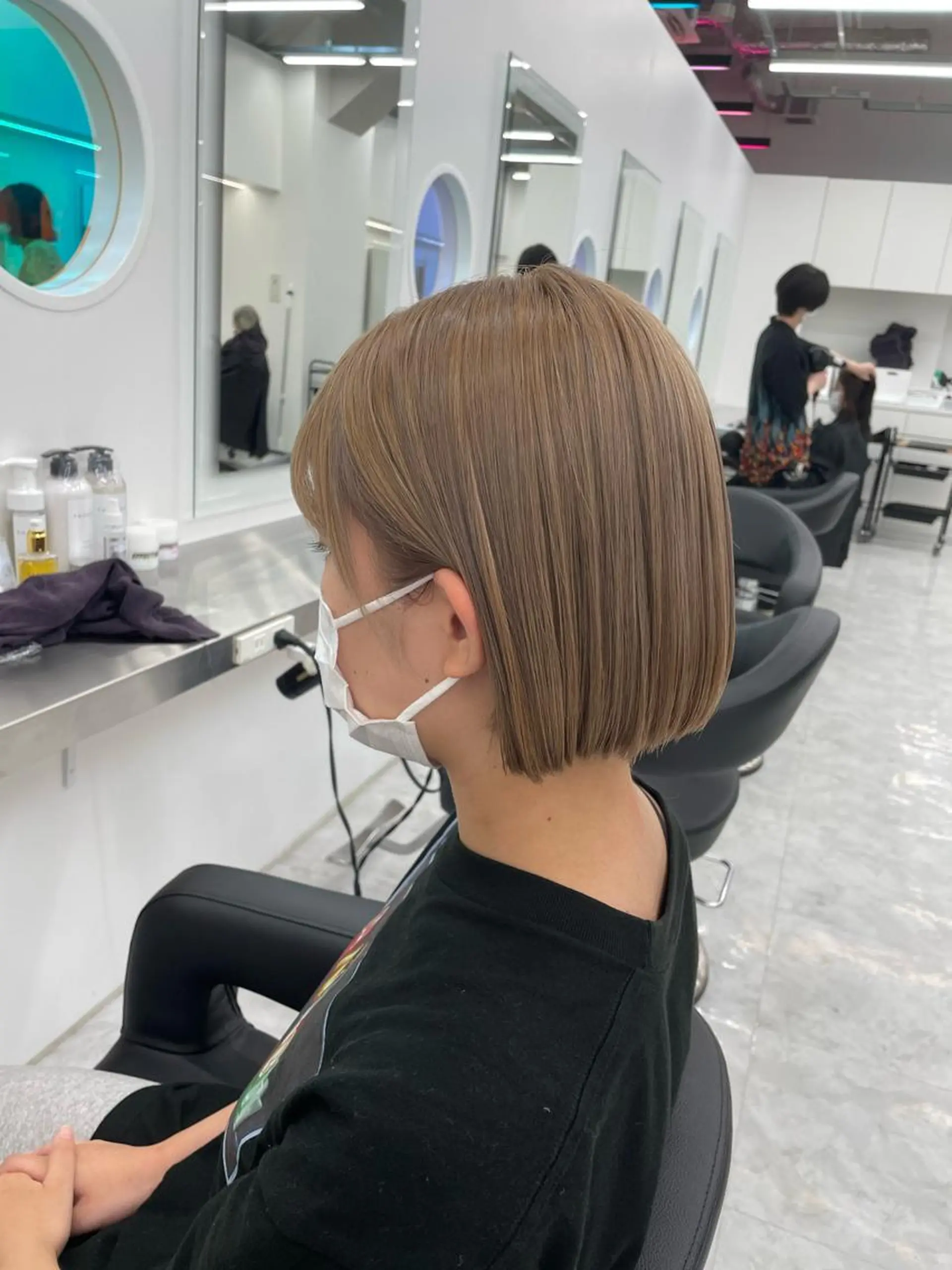 ミディアム ヘアアレンジ カット 縮毛矯正 トリートメント 縮毛矯正/髪質改善/ ブリーチ毛/木元渓太のヘアスタイル