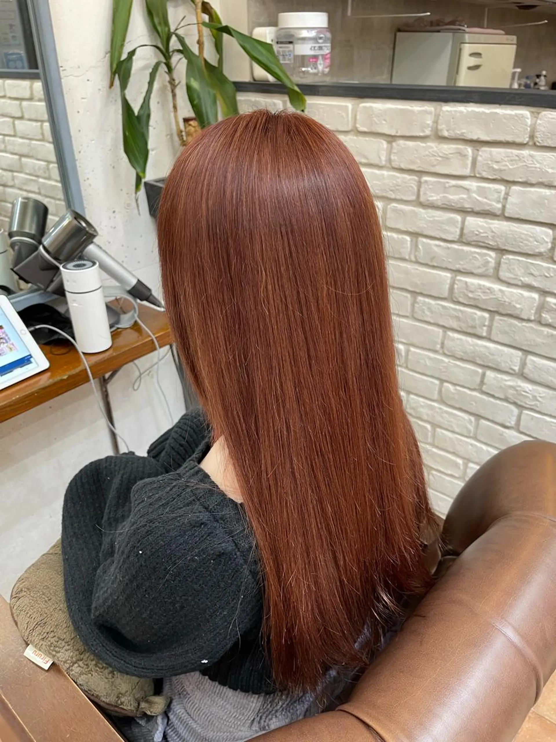 ロング カラー ピンクカラー creeb 宮前のヘアスタイル