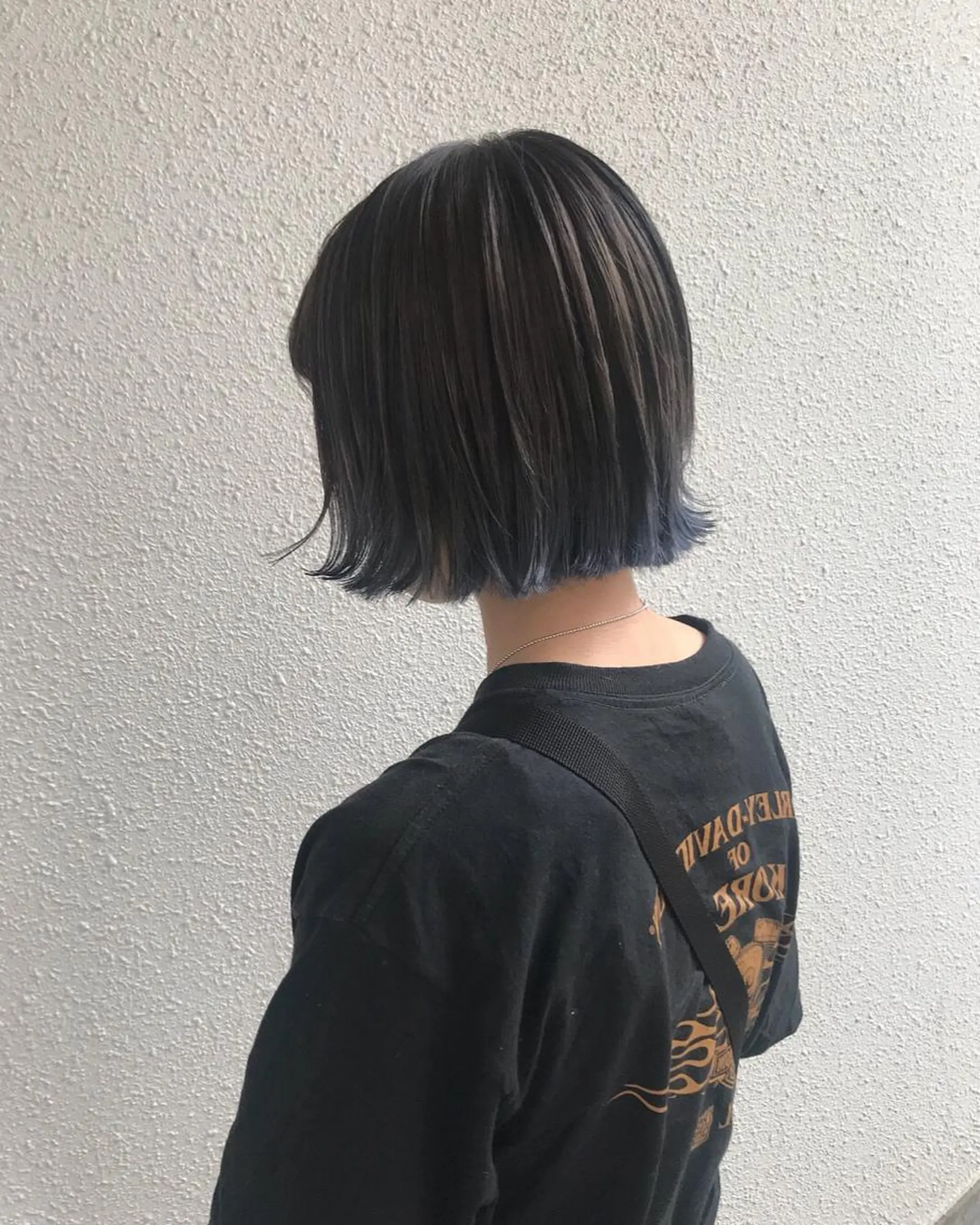 ショート カラー ブルーカラー ブルージュ インナーカラー/天神 ブリーチ/吉田のヘアスタイル