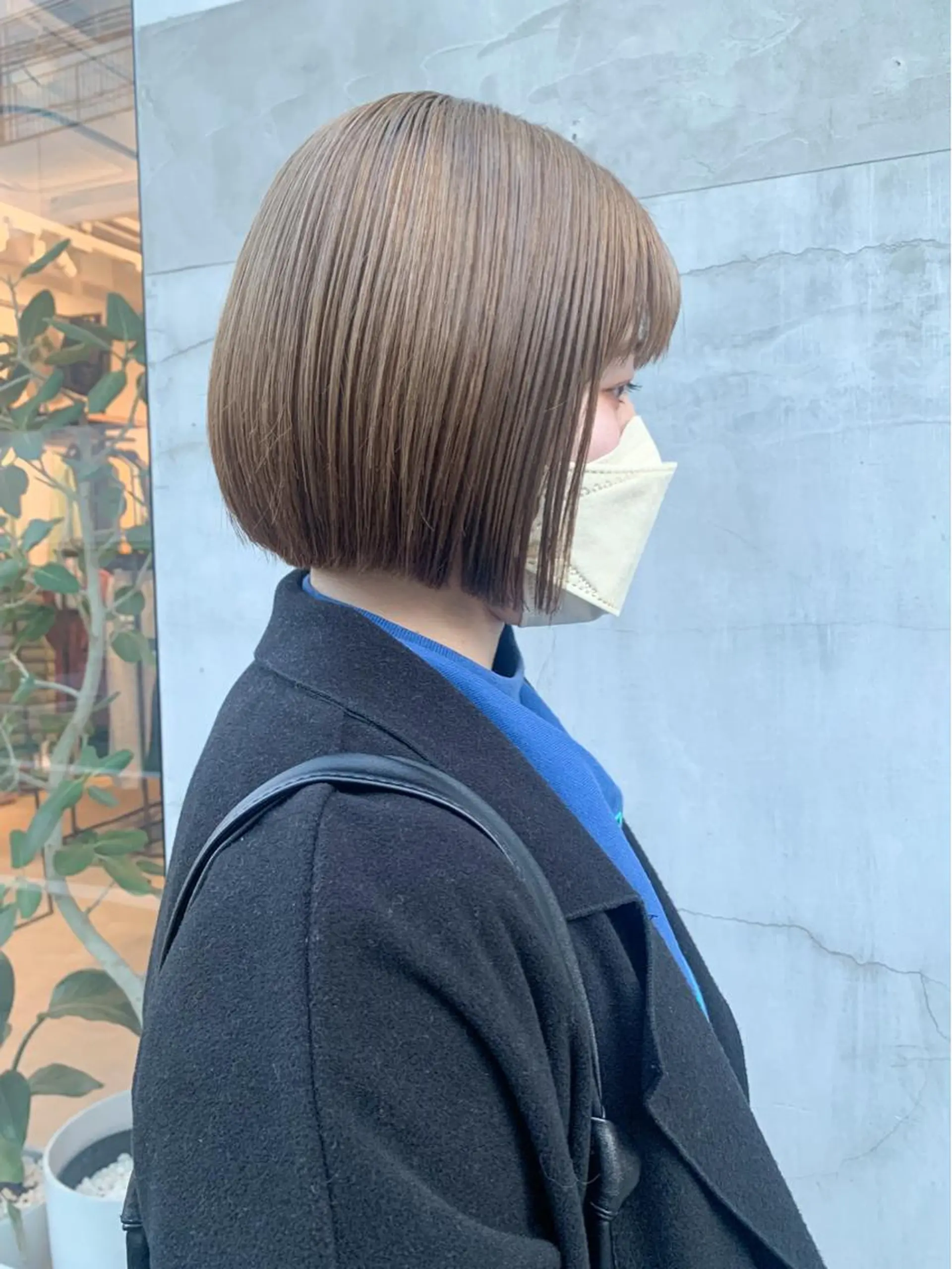 ショート カラー ヘアアレンジ ベージュカラー ボブ カット トリートメント yuka .のヘアスタイル