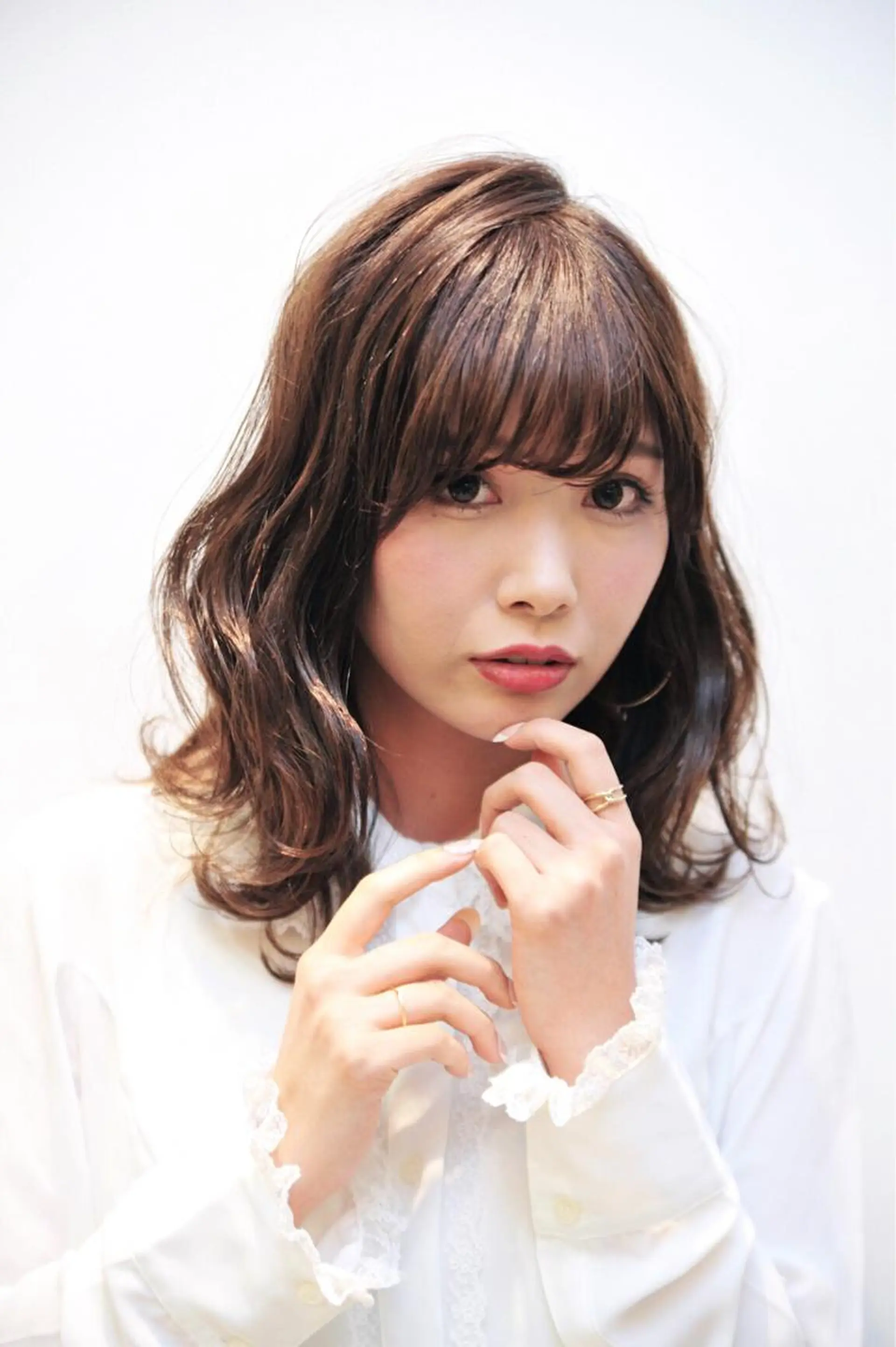 ミディアム カラー ディレクター ノナカのヘアスタイル