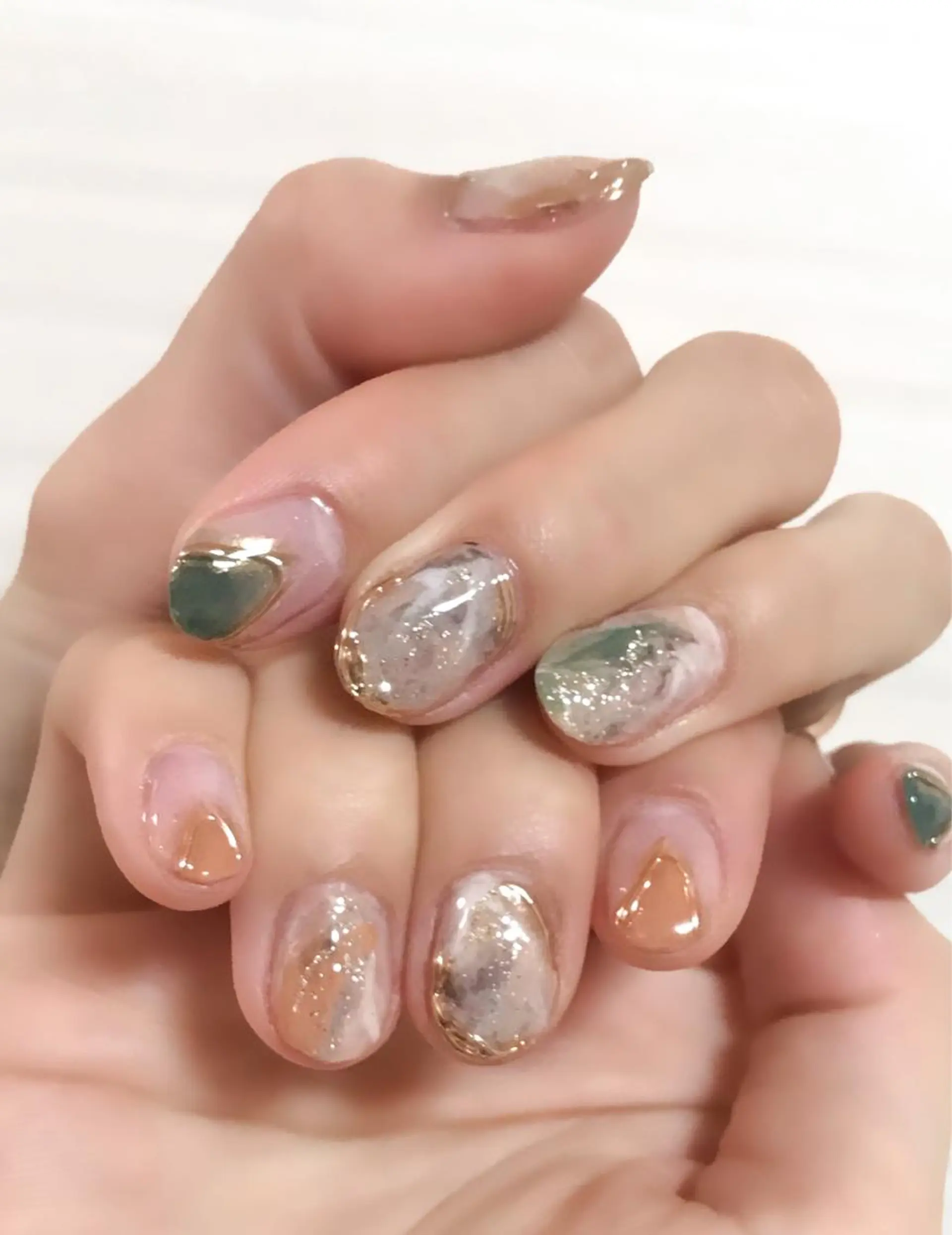 ネイル ジェルネイル ニュアンスネイル 冬ネイル Nyanco Nailのネイルデザイン