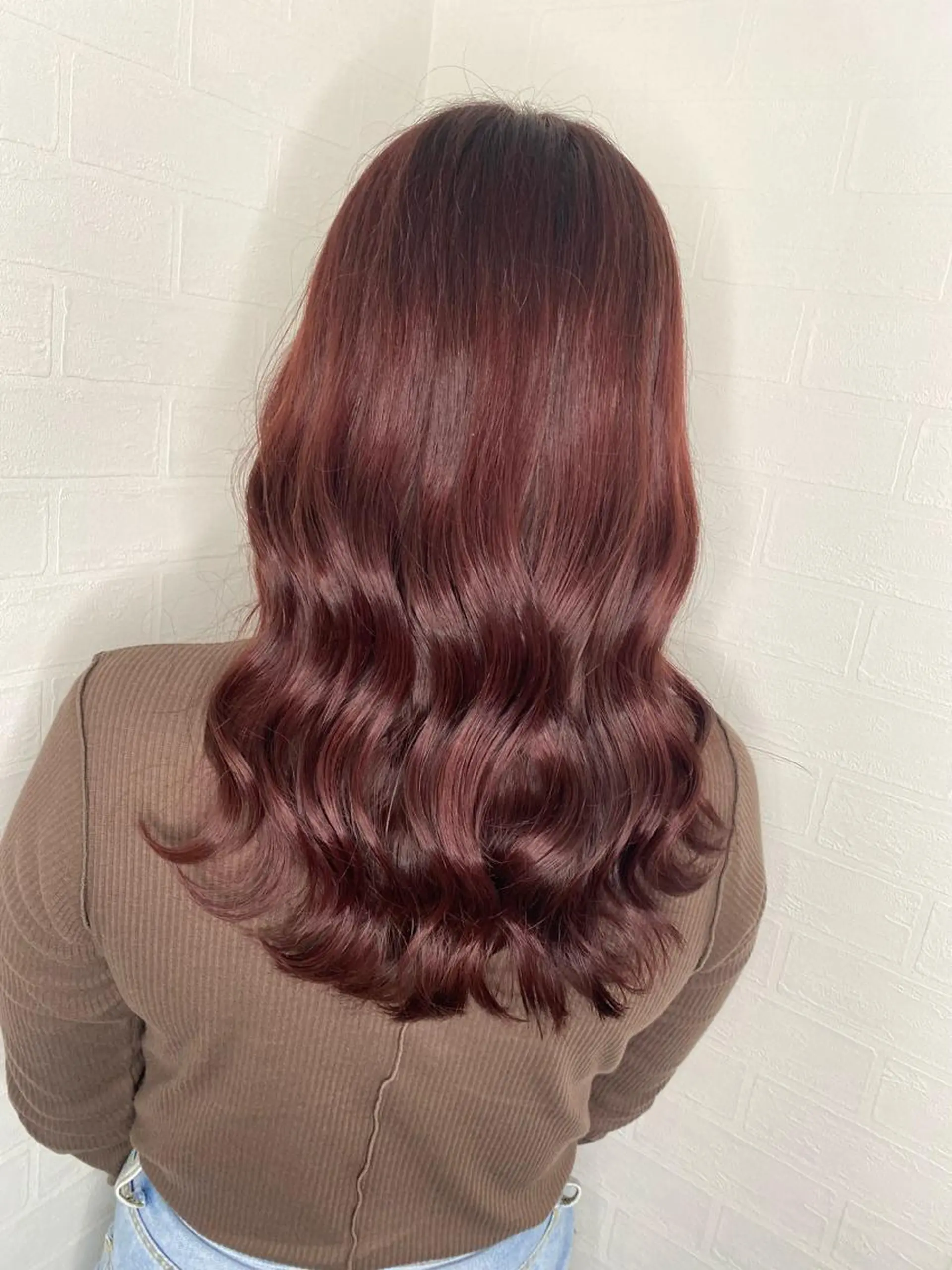 セミロング カラー ブリーチカラー特化 U-topia小島のヘアスタイル