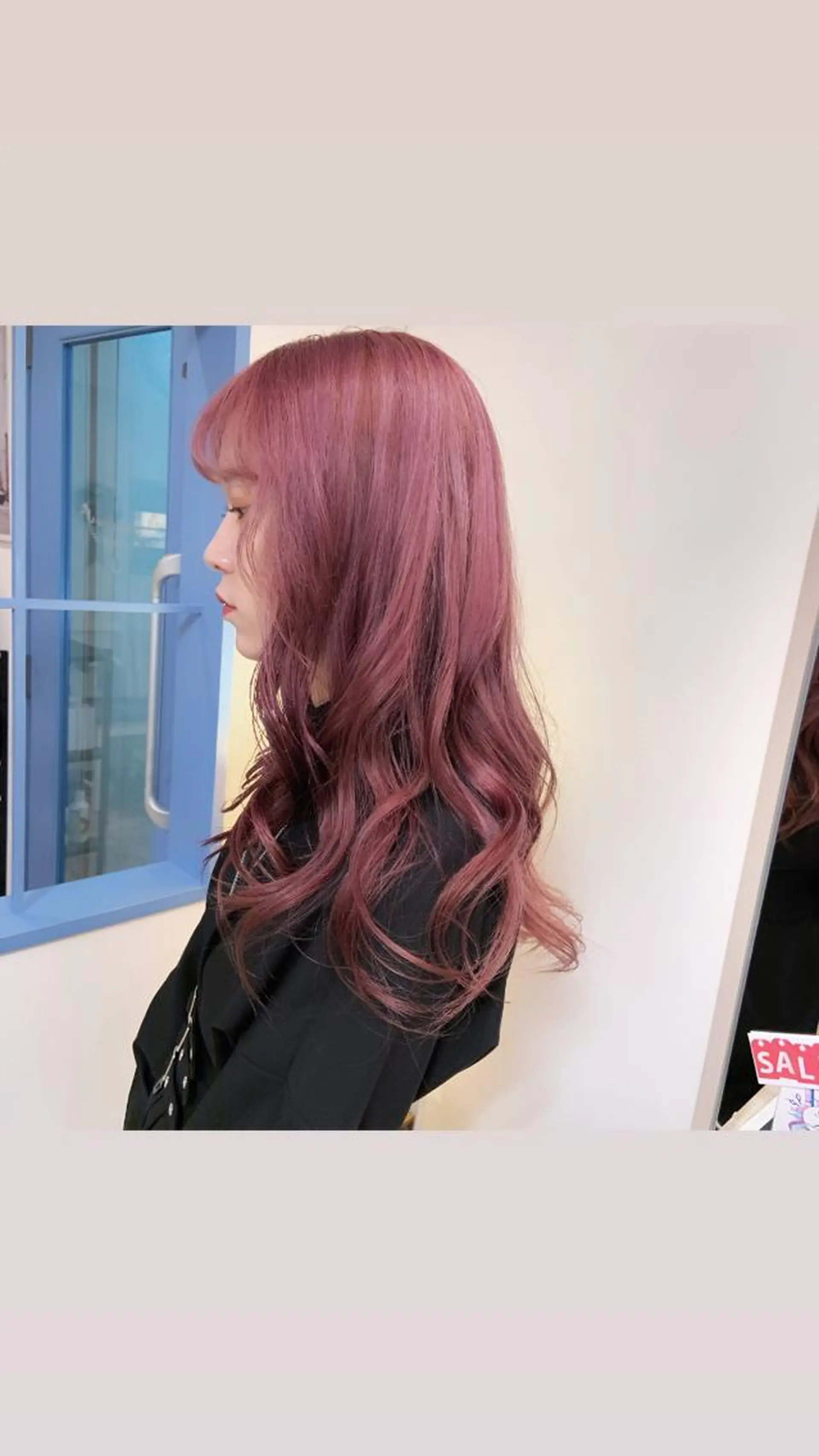 ロング カラー ブリーチ ハイトーンカラー イルミナカラー ピンクカラー 韓国ヘア🇰🇷 YURIYAのヘアスタイル