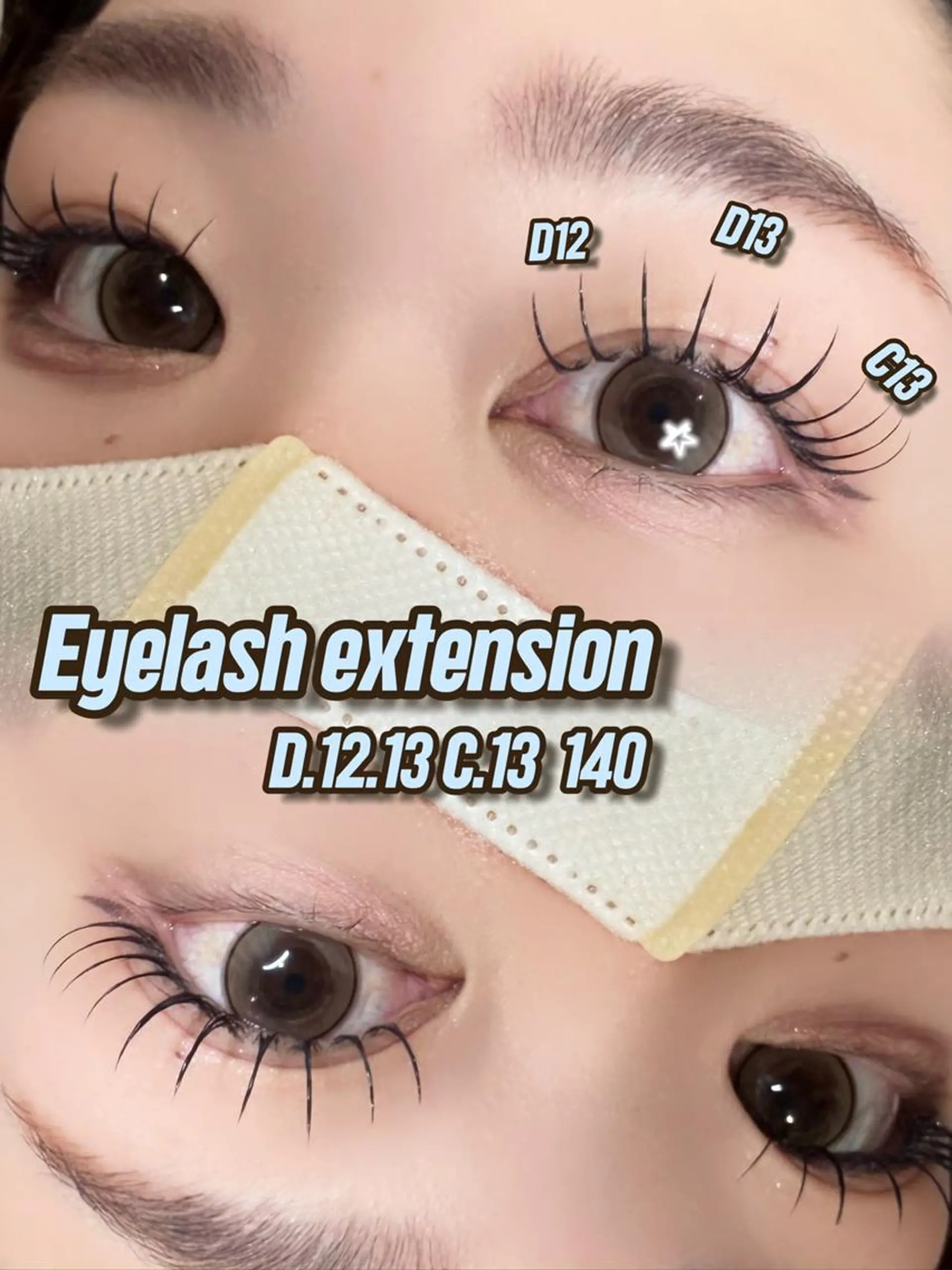 マツエク・マツパ F room UMEDAのマツエク・マツパデザイン