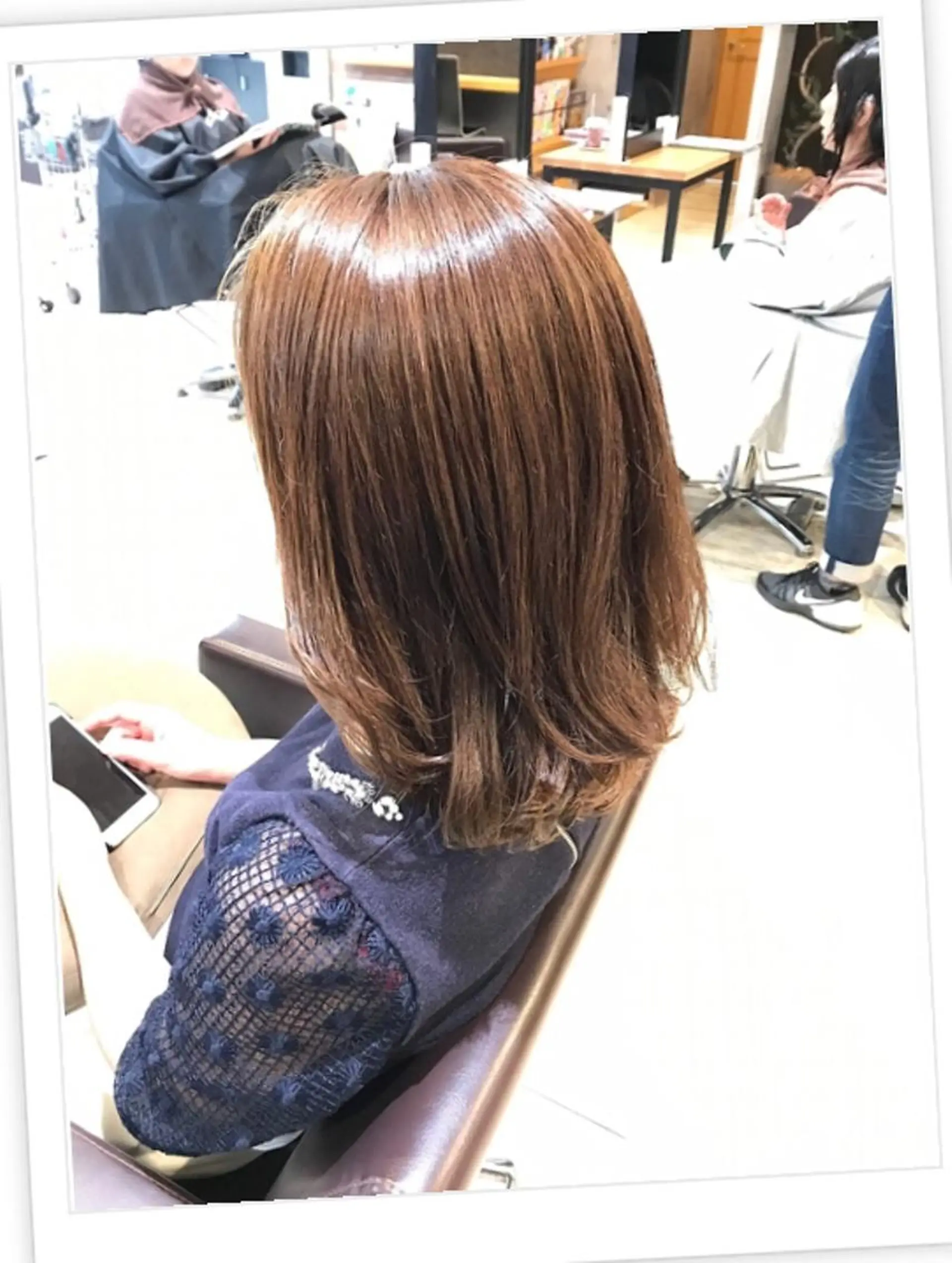 セミロング カラー パーマ ヘアアレンジ メンズ キッズ ネイル マツエク・マツパ ヘアカラー トリートメント EnBlesS西宮 マンツーマン神道有基のヘアスタイル