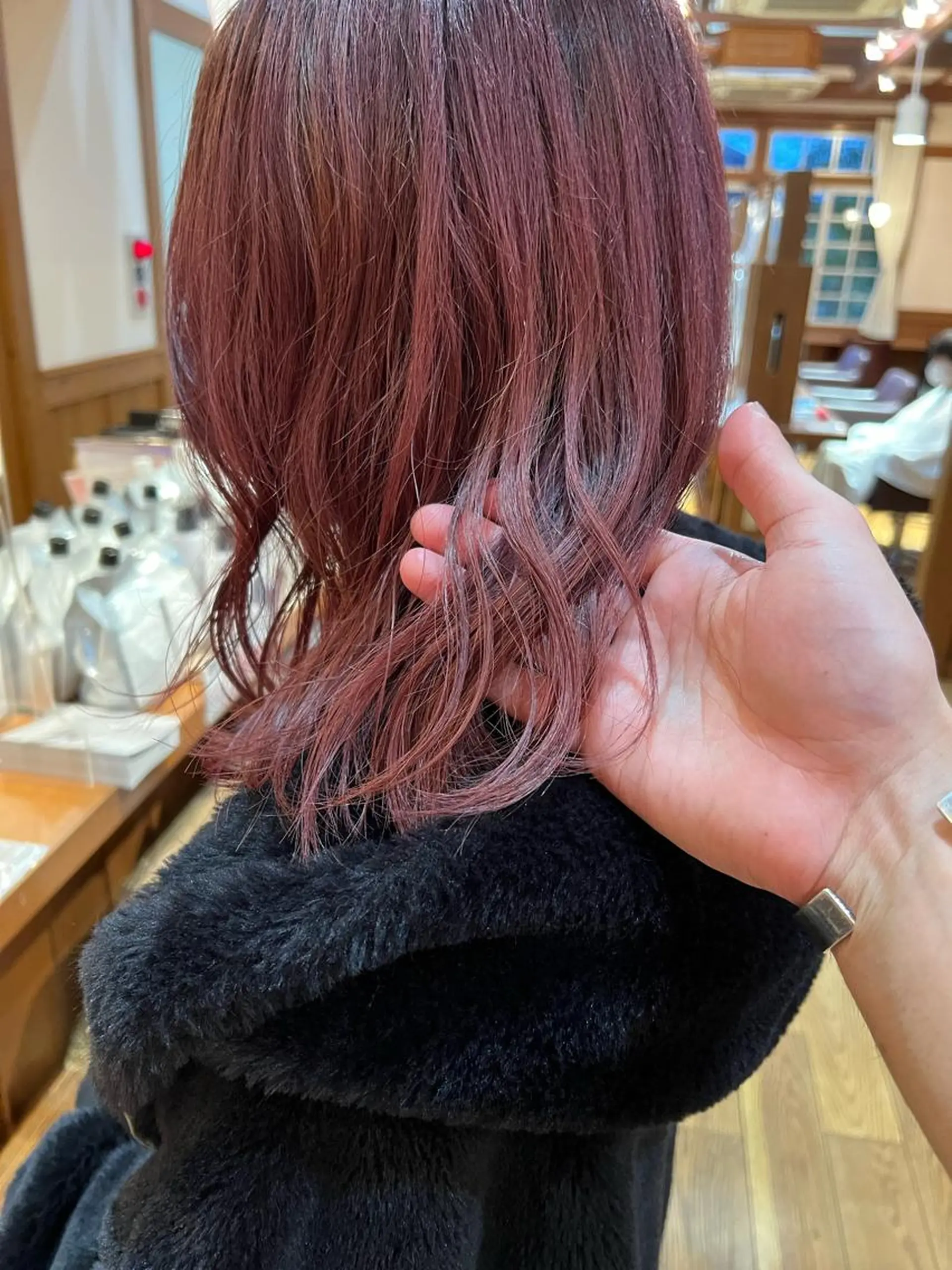 ミディアム カラー パーマ Artist 藤﨑紘成のヘアスタイル