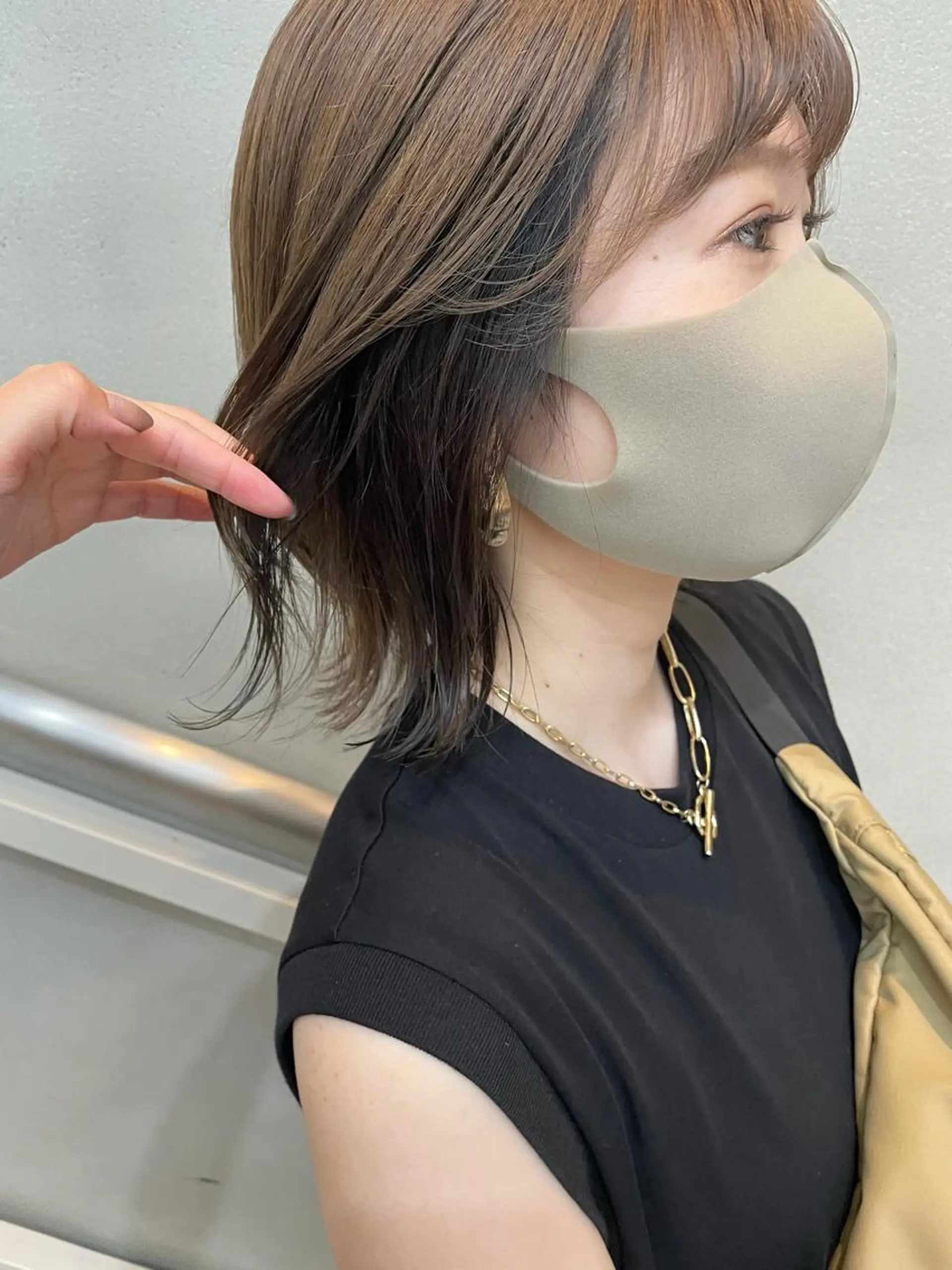 ミディアム カラー ベージュカラー インナーカラー 沖縄/ヘアアレンジ /ナカノのヘアスタイル