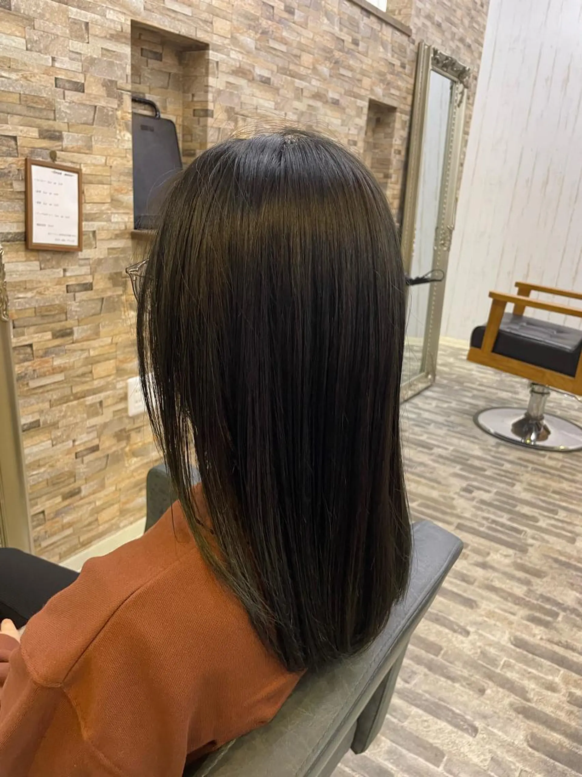 ロング カラー 透明感カラー 姫路アンメリーアン ダンのヘアスタイル