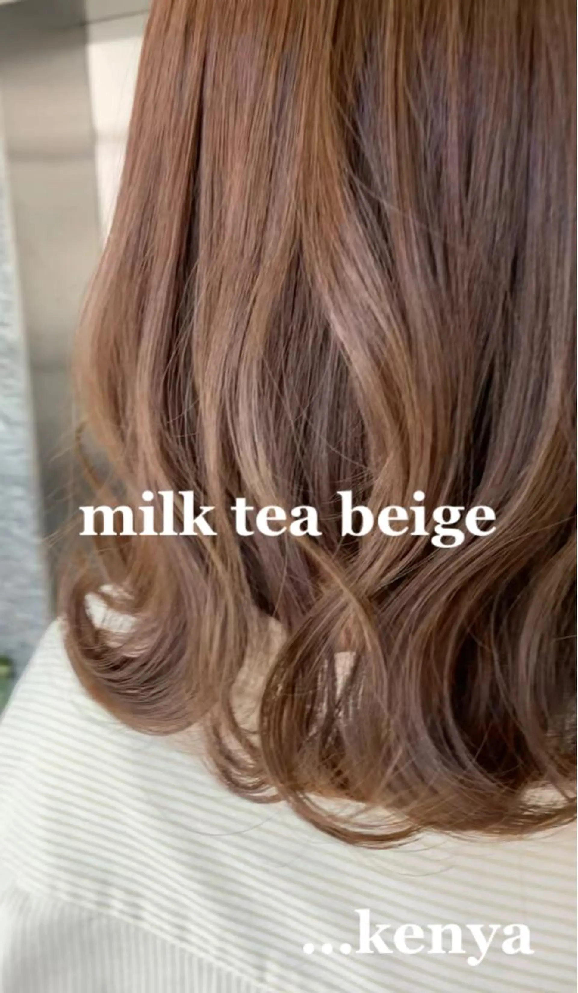 セミロング ヘアカラー 古田 賢哉のヘアスタイル