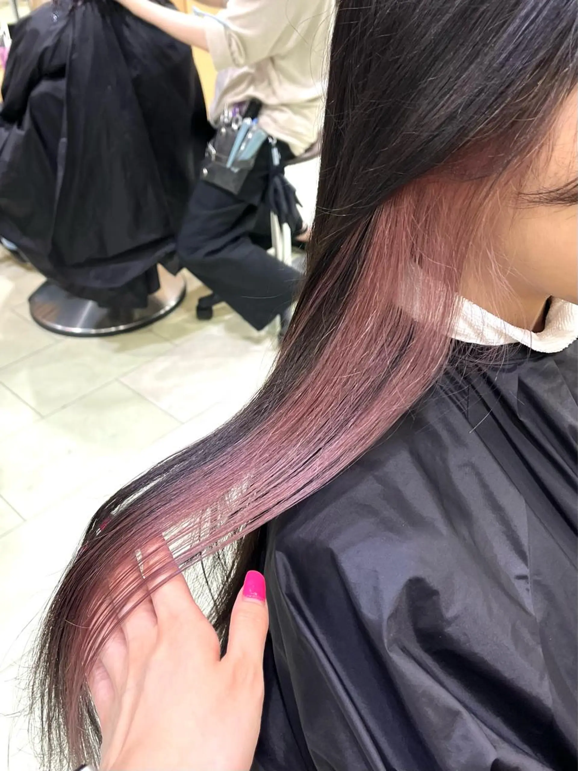 セミロング カラー ヘアカラー 海外girl🤎 透明感ベージュmaoのヘアスタイル