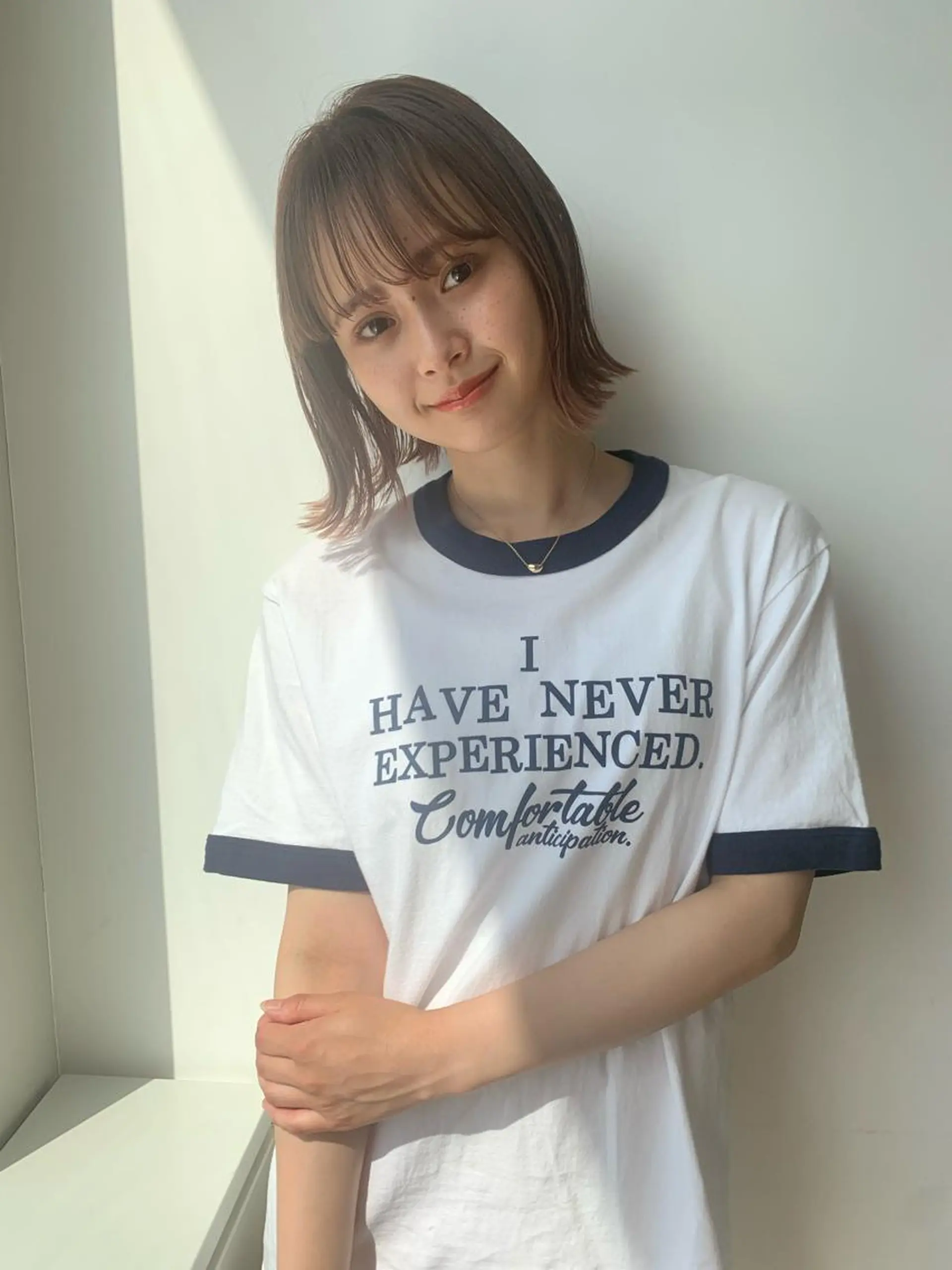 ミディアム カラー stylist店長 岡本真依のヘアスタイル