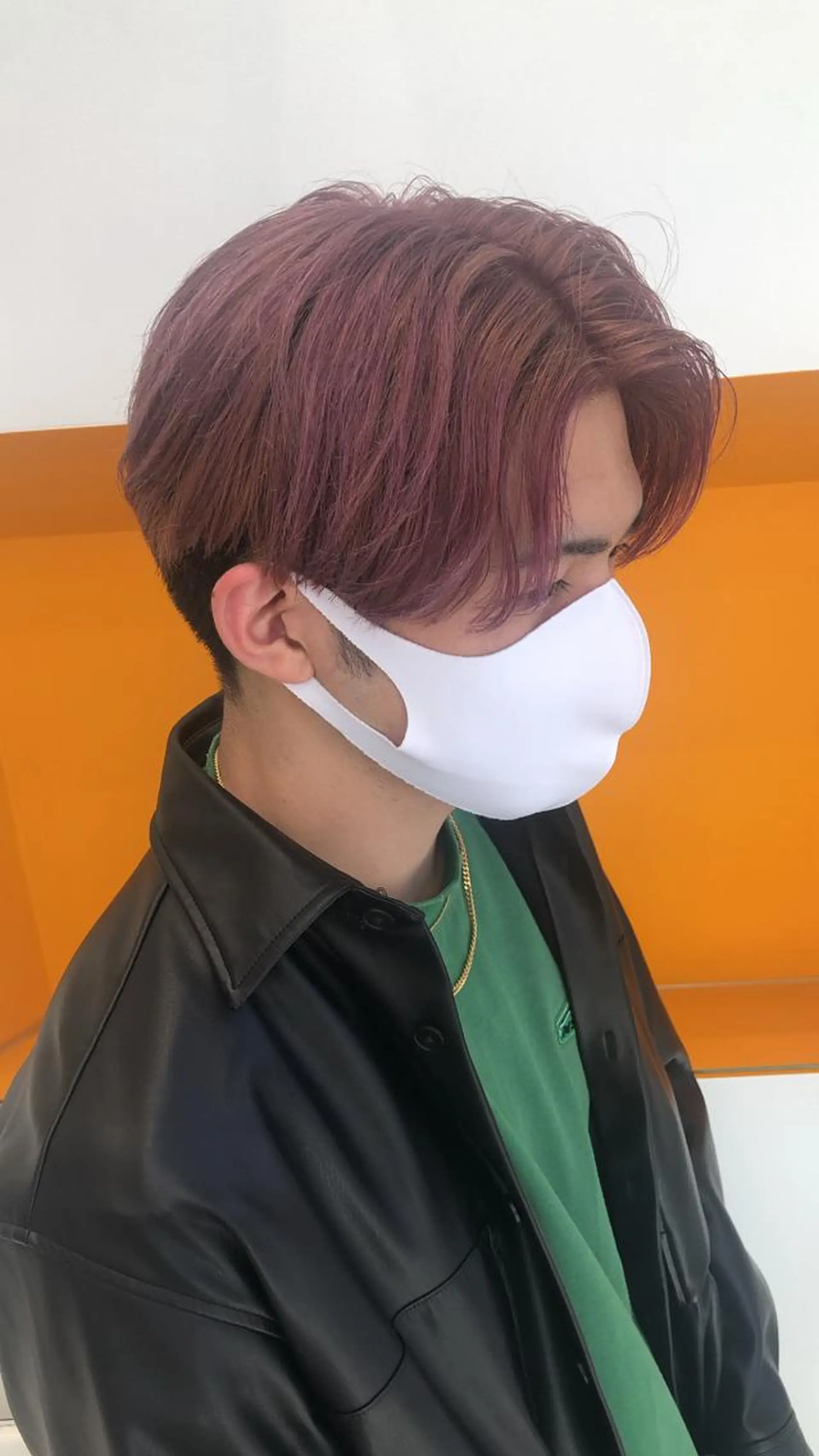 カラー メンズ ピンクカラー バイオレットカラー 松永 梨央のヘアスタイル