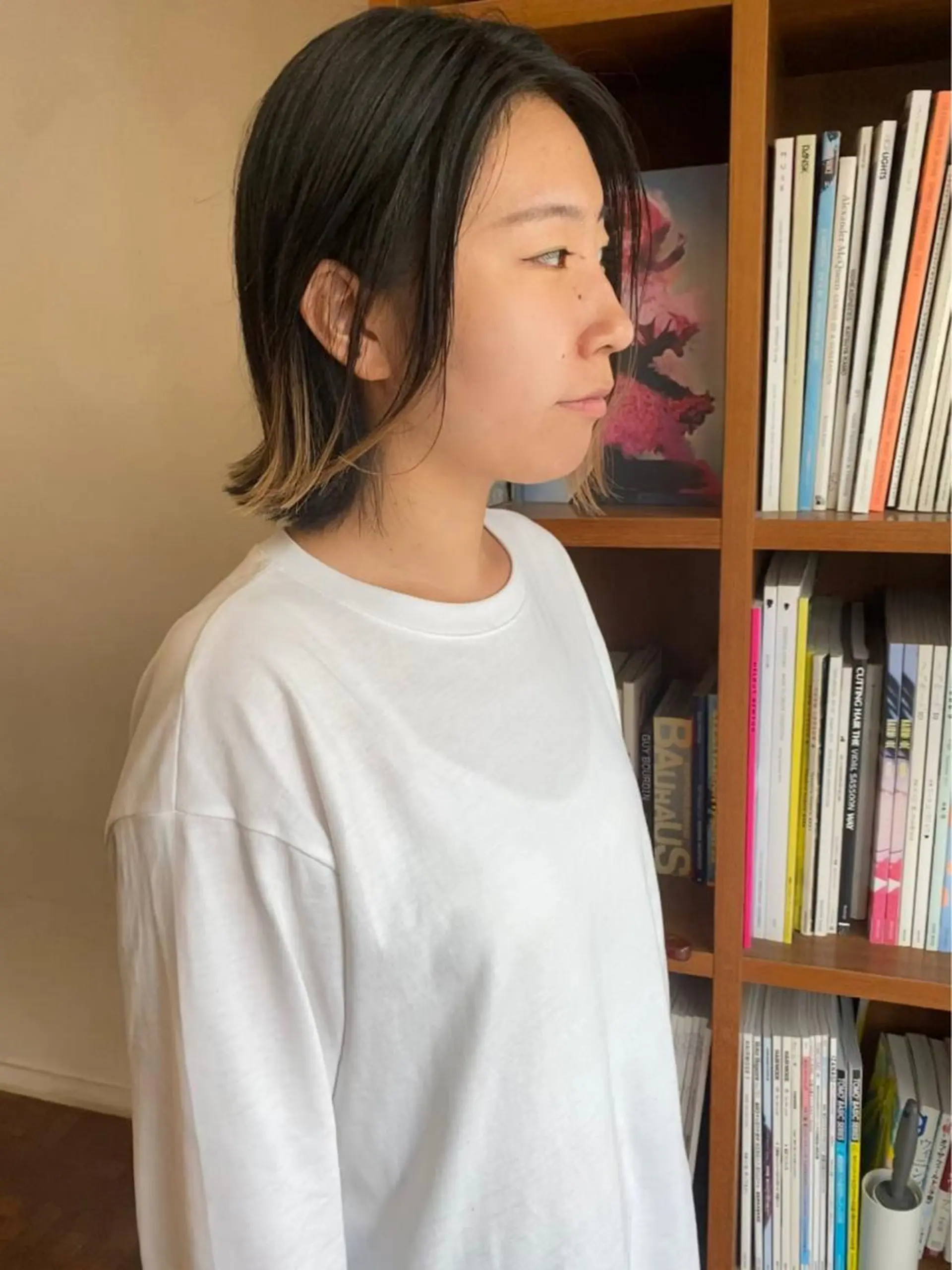 ショート カラー 似合わせレイヤー/ ニュアンスパーマ高倉のヘアスタイル