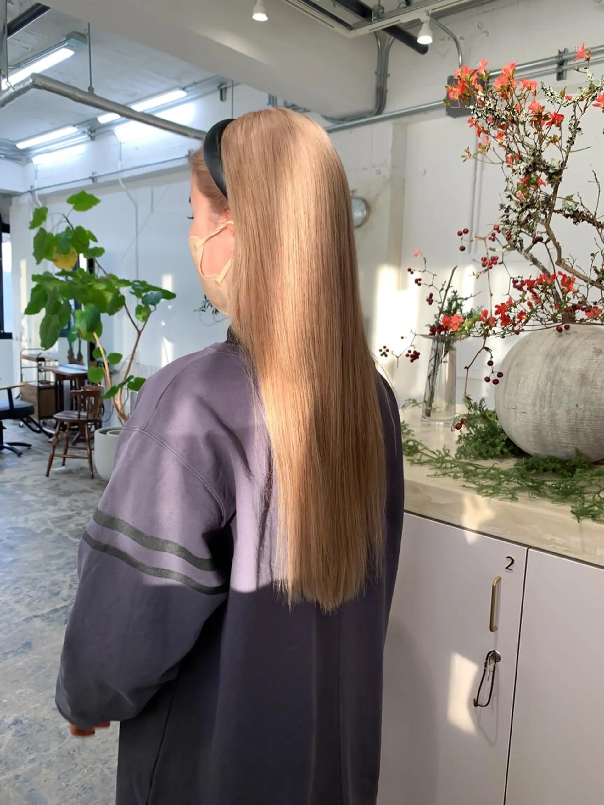 ロング カラー 似合わせカット ケアパーマ喜来雅由のヘアスタイル