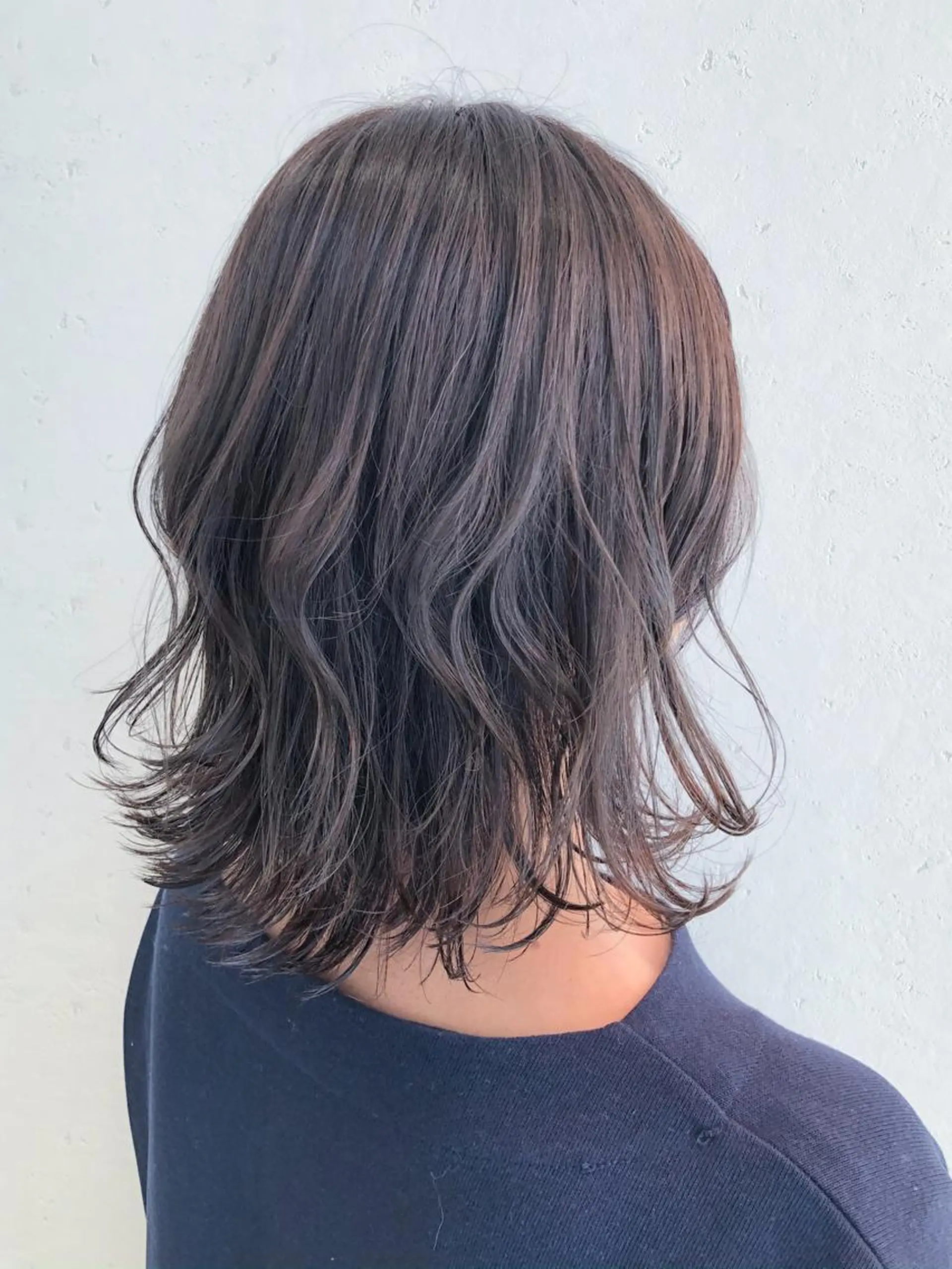 ミディアム カラー 池田 寿子のヘアスタイル