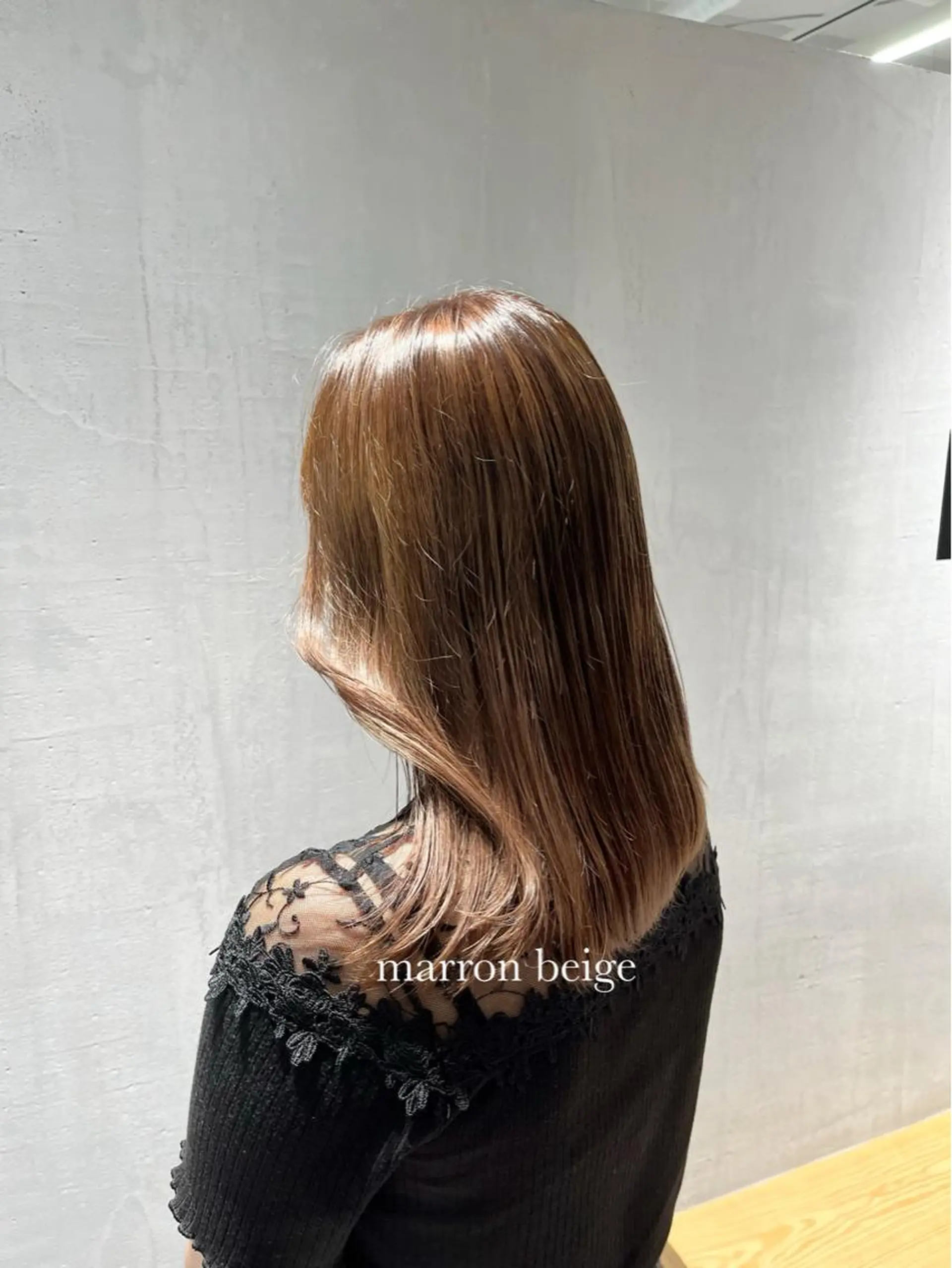 セミロング カラー レイヤー/髪質改善/ 美髪矯正/手塚凌のヘアスタイル