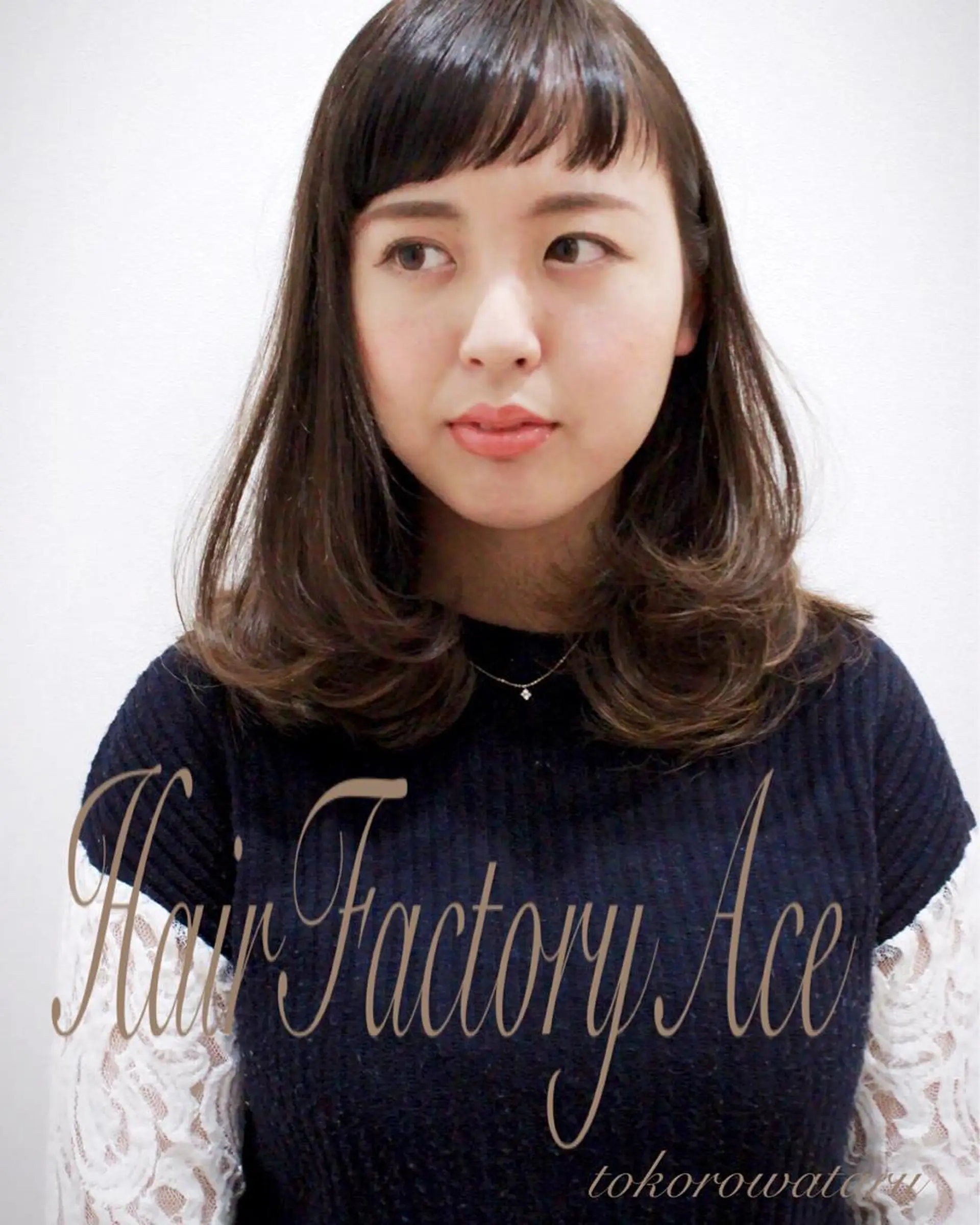 ミディアム 所渉/韓国レイヤー /ウルフカットのヘアスタイル