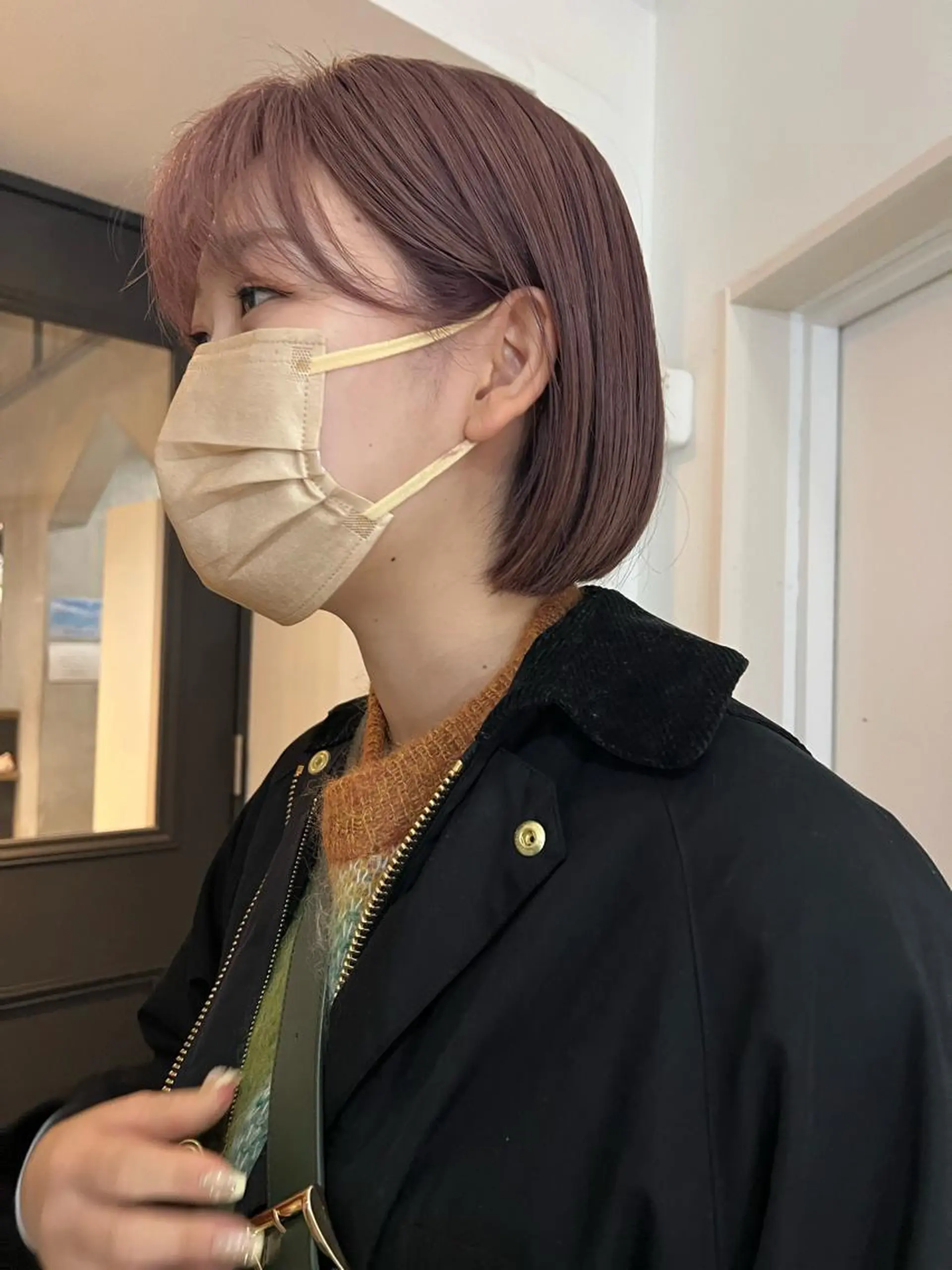 ショート カラー ヘアカラー トリートメント ツキノキ ミナのヘアスタイル