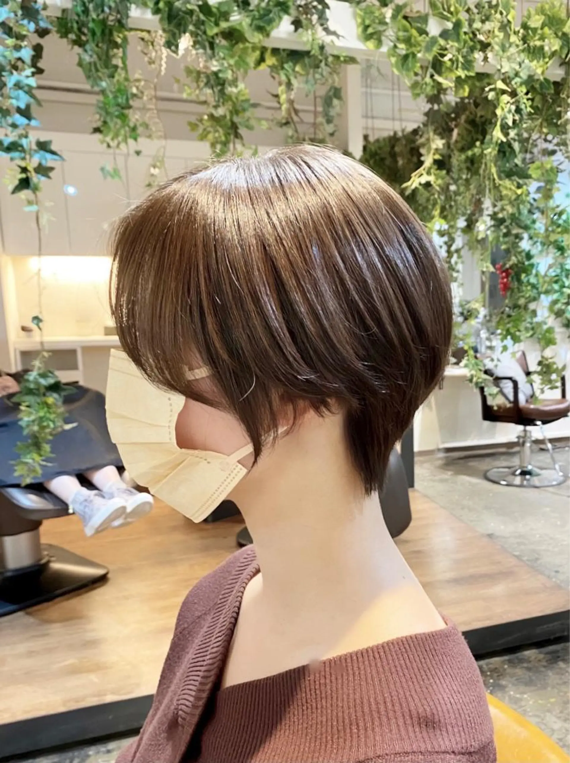 ショート カラー ショート 縮毛矯正 レイヤー🌿FUKUのヘアスタイル