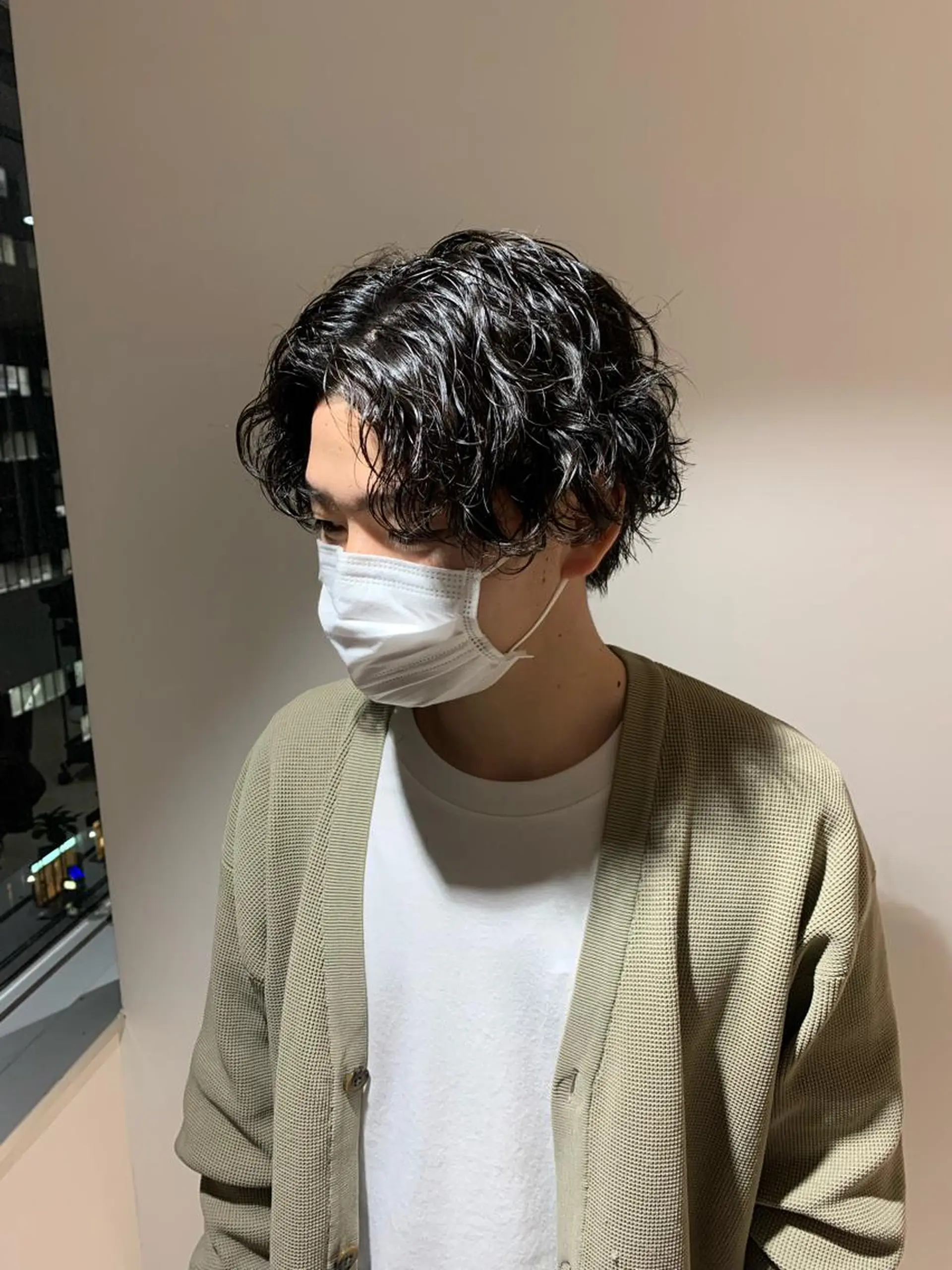 ショート パーマ メンズ メンズパーマ 波巻きパーマ カット パーマ トリートメント 大人男髪/メンズ パーマ/hiroのヘアスタイル