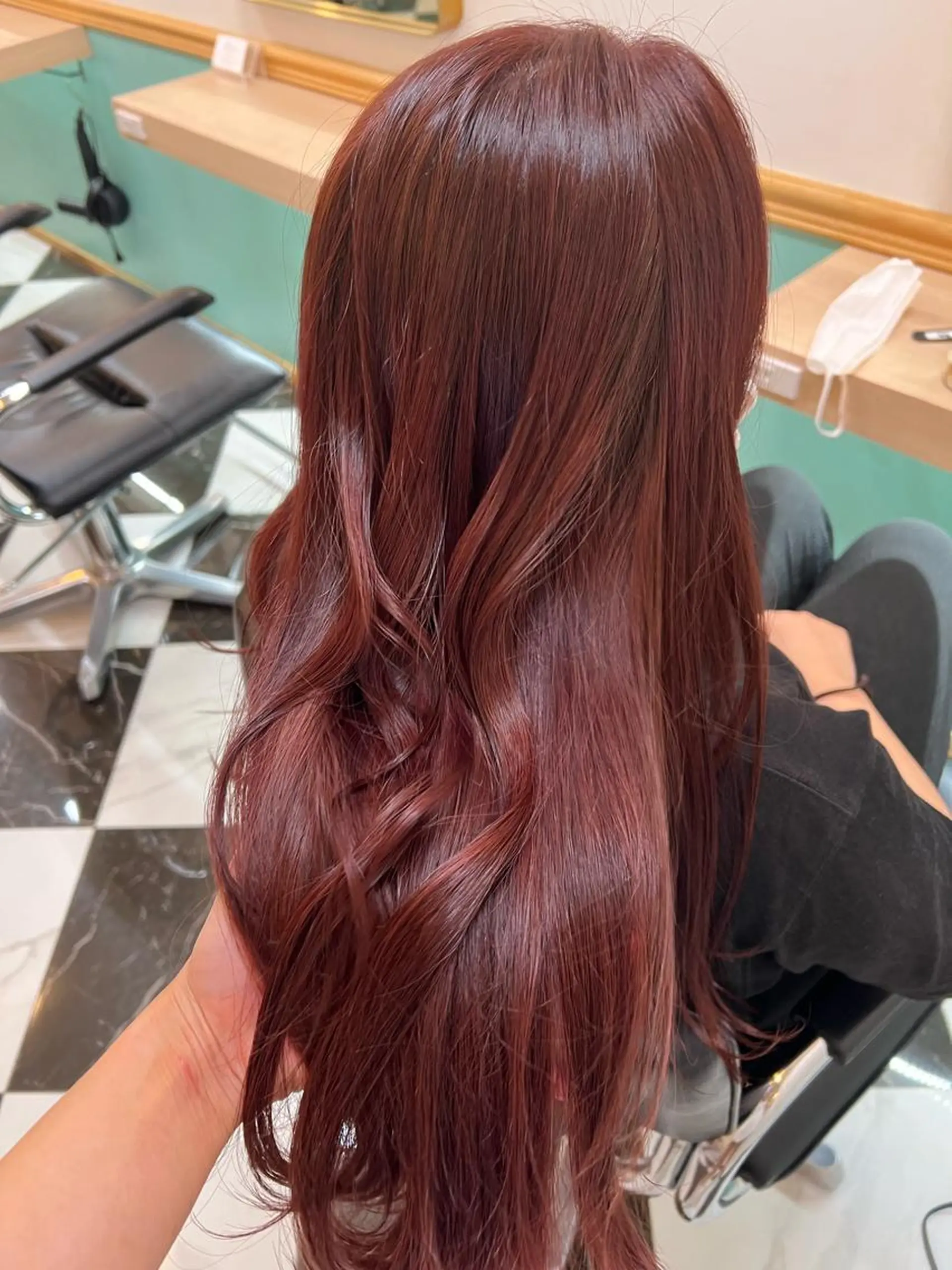 ロング ヘアカラー トリートメント 艶髪 mayuka💖のヘアスタイル