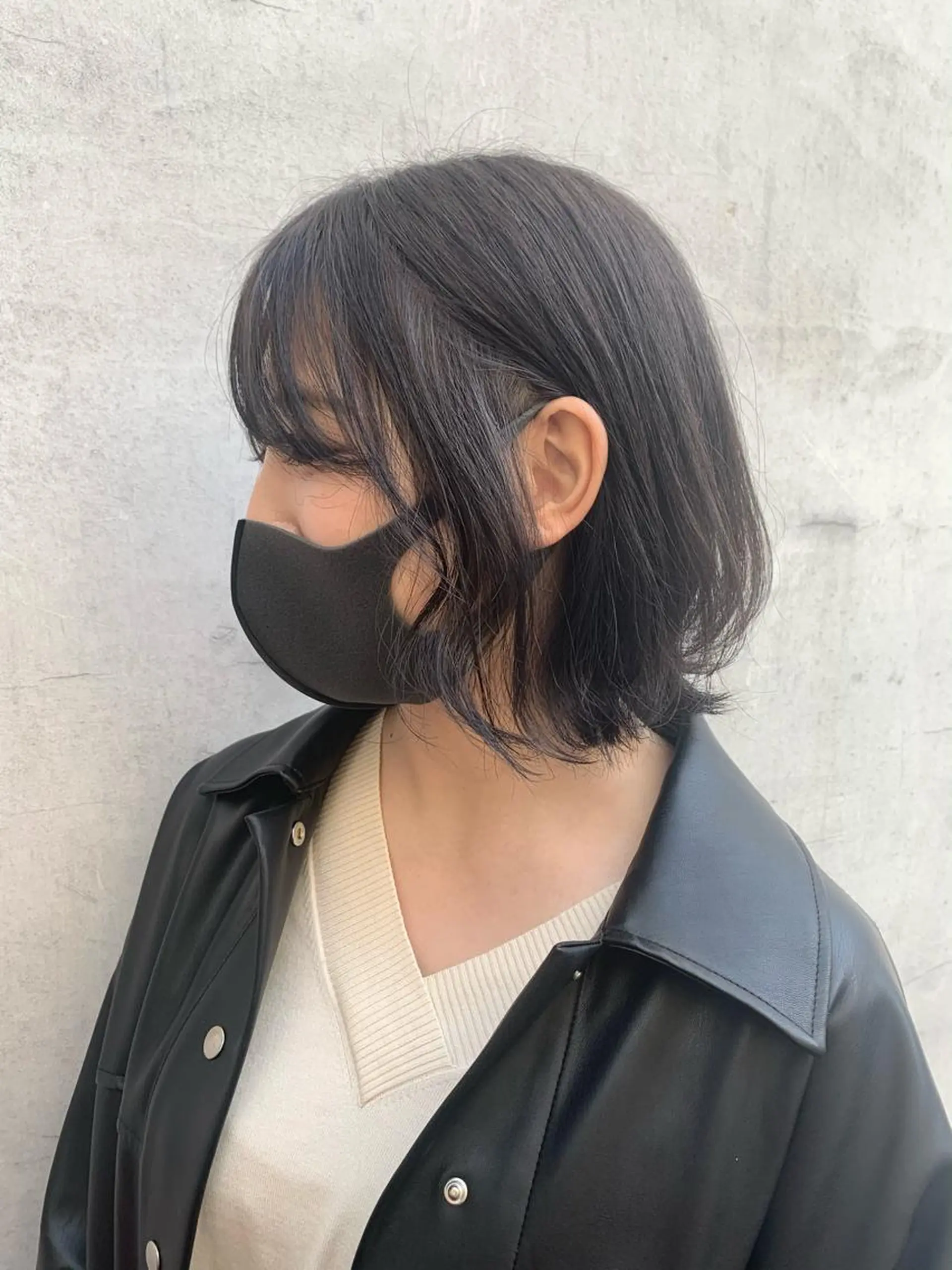 ミディアム カラー ブルーカラー ブルーグレー ブルーグレージュ グレージュ インナーカラー 髪質改善☆ 縮毛矯正miyuのヘアスタイル