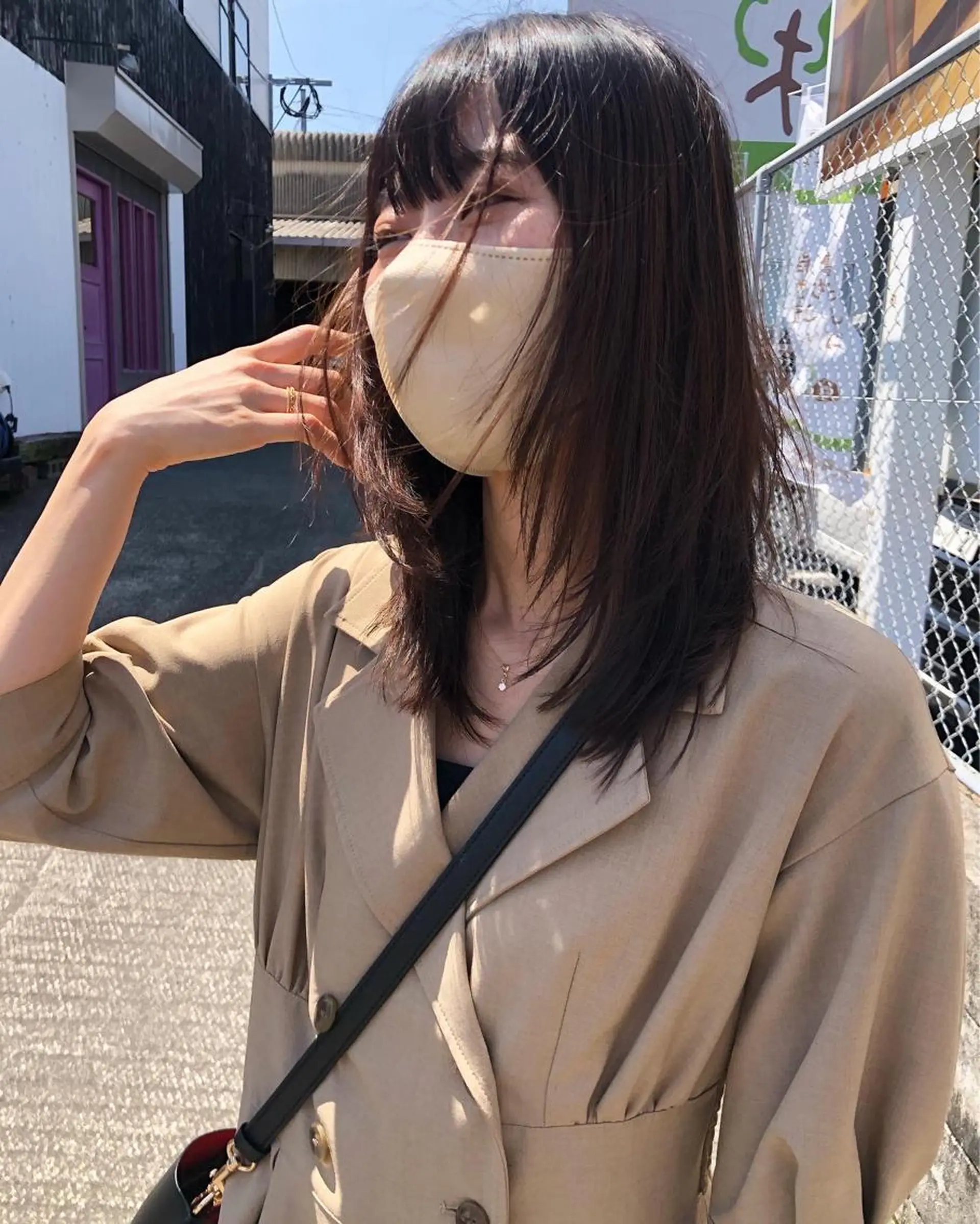 セミロング パーマ カット ヘアカラー デザインカット🎨 ボブ🫟おざきのヘアスタイル