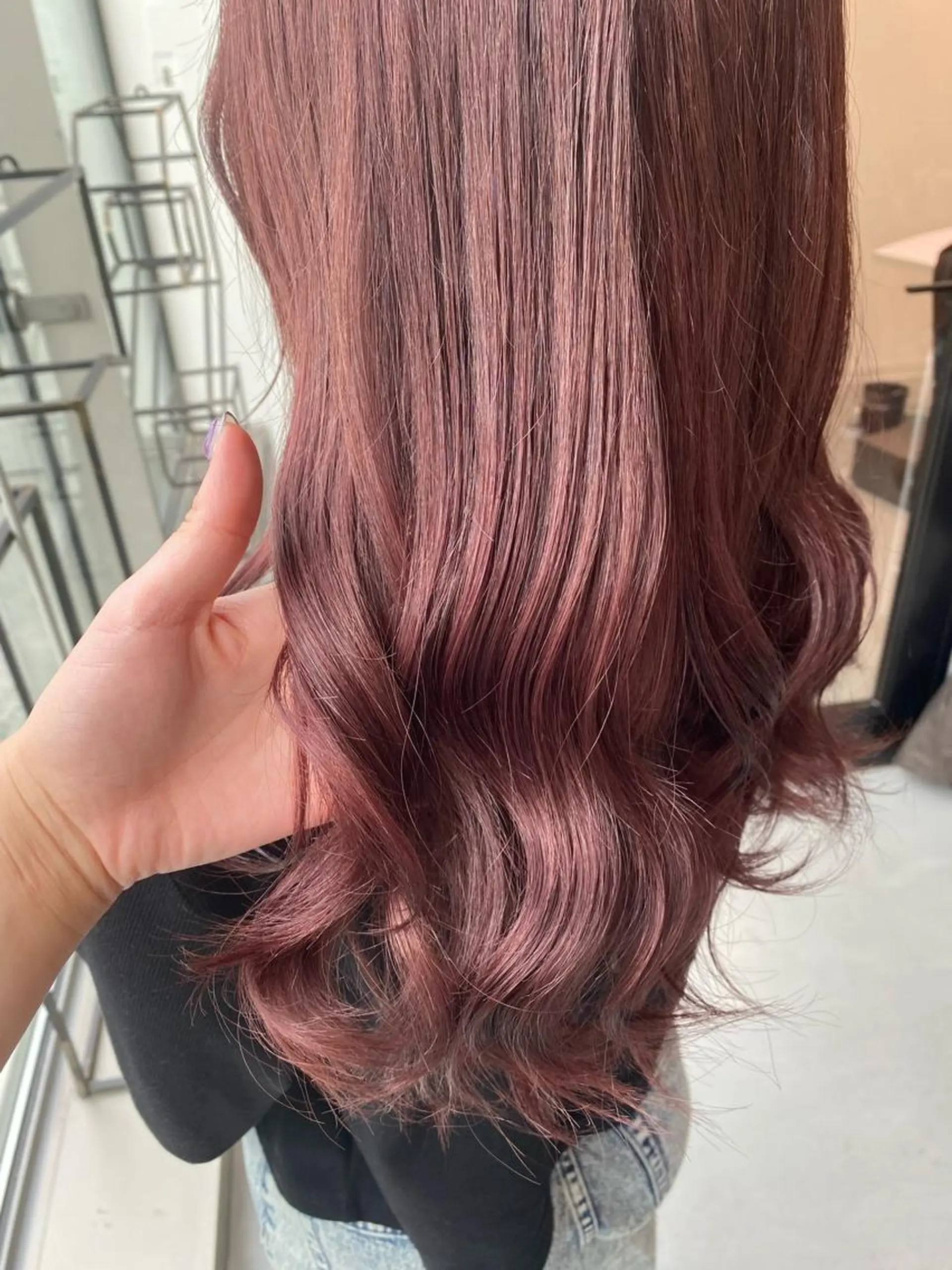 カラー カシス ピンクカラー 韓国ヘア/艶髪🎀 宮川みほのヘアスタイル