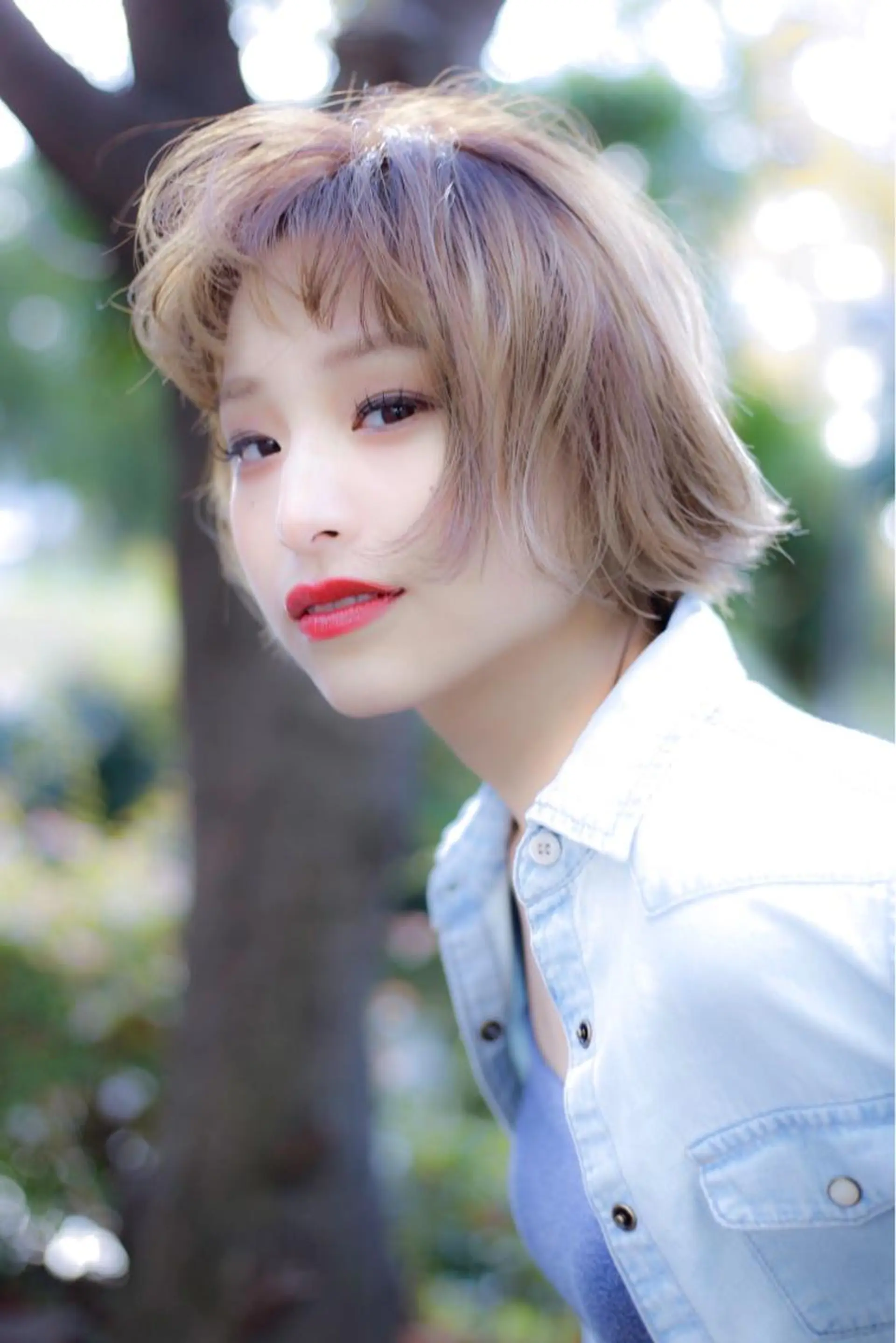 ショート カラー 永田 崇のヘアスタイル