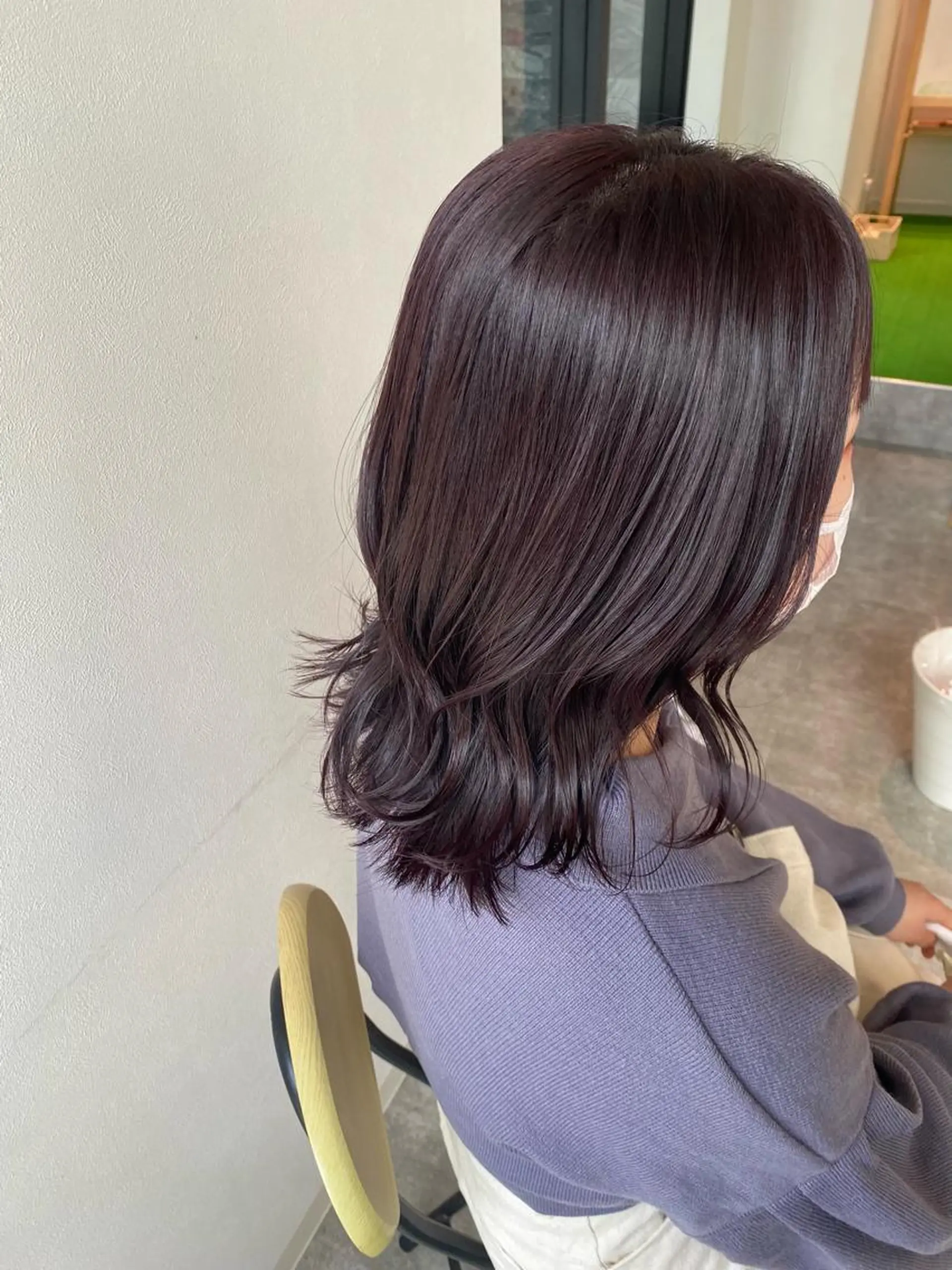 ミディアム カラー ブラウンカラー ピンクカラー ピンクブラウン オスズ 🎀´-のヘアスタイル