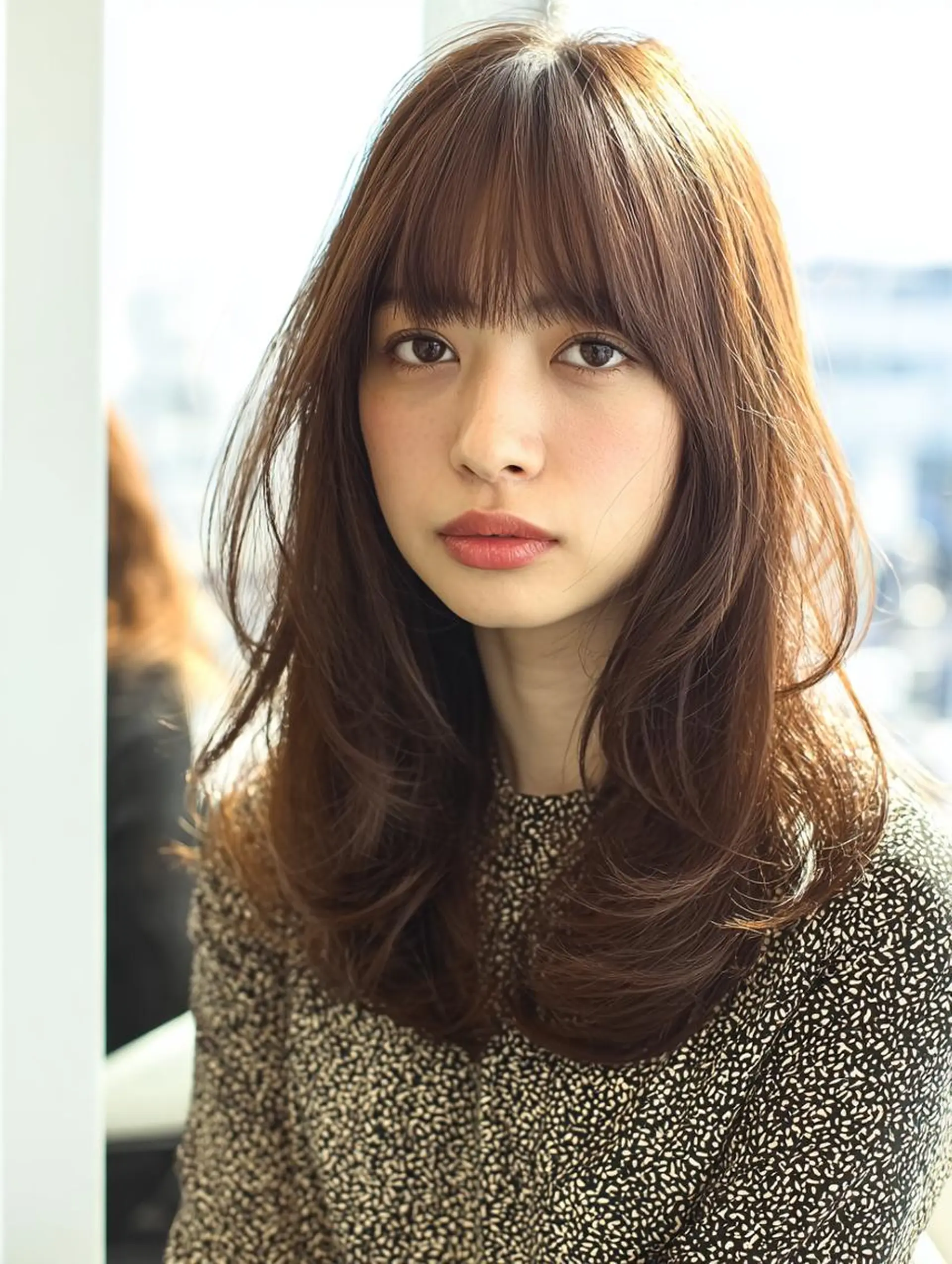 セミロング ハッシュカット 髪質改善 レイヤーカット 縮毛矯正 トリートメント カット ヘアカラー 縮毛矯正 トリートメント 生艶髪＆レイヤー🔔 渋谷お薦めNo.1✨のヘアスタイル