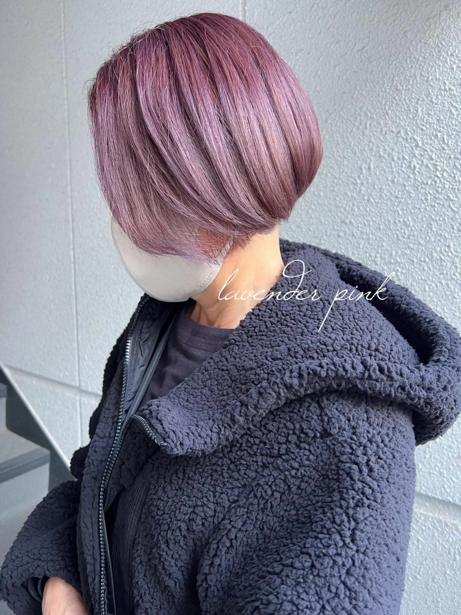 ショート カラー ブリーチ ピンクカラー パープルカラー ヘアカラー カラーパティシエ facce🌼ikoのヘアスタイル