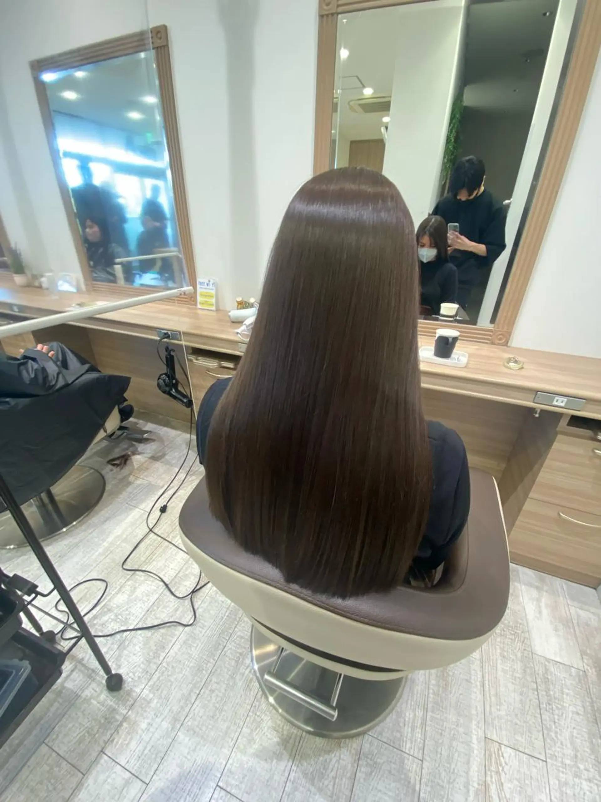 ロング カラー 髪質改善 西村優作のヘアスタイル