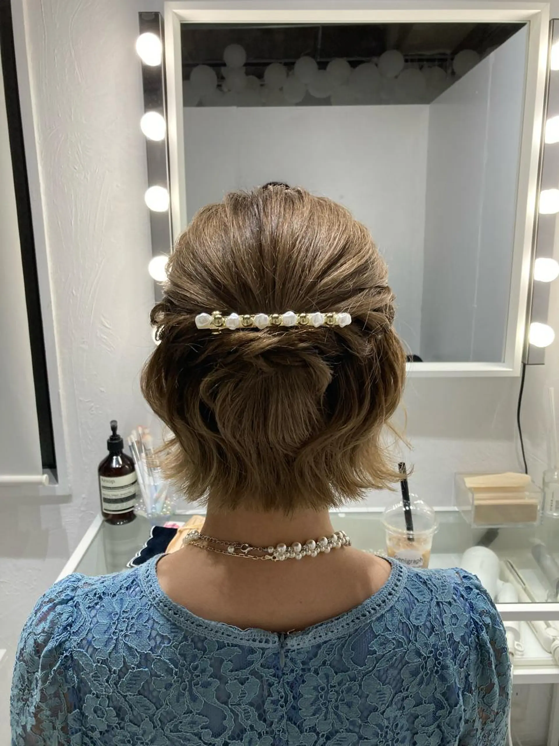 ショート ヘアセット ヘアメイクサロン viviのヘアスタイル