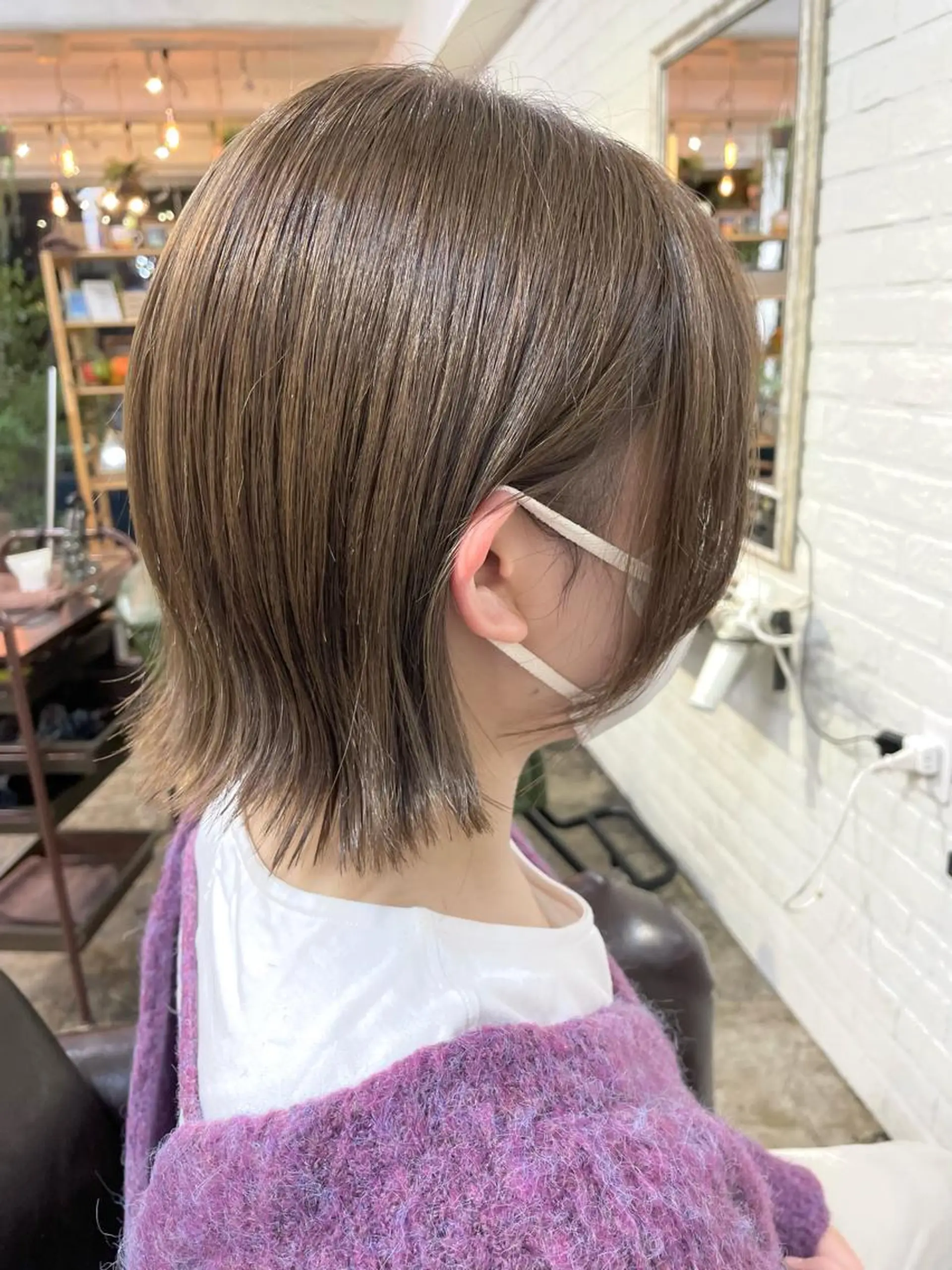 ショート ボブ くびれヘア hair living Liko池袋東口店所属・✨透明感カラー🌱 上村　舜のヘアスタイル