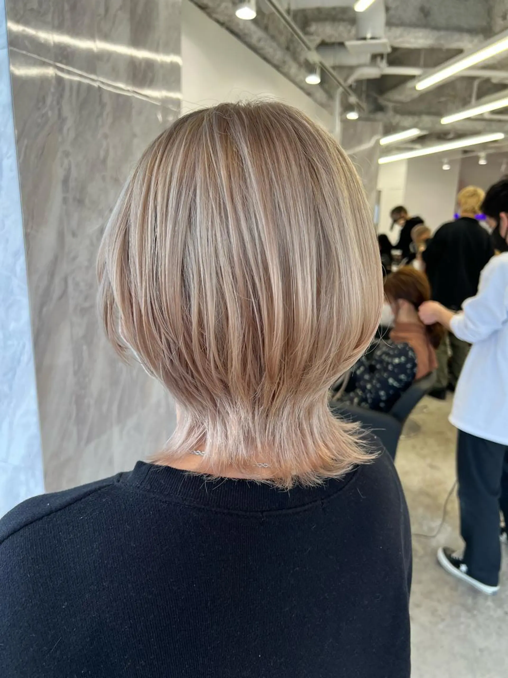 ショート カラー ハイトーンカラー ショートヘア ウルフカット 【副店長】DAYS 2nd 久木山湧也のヘアスタイル