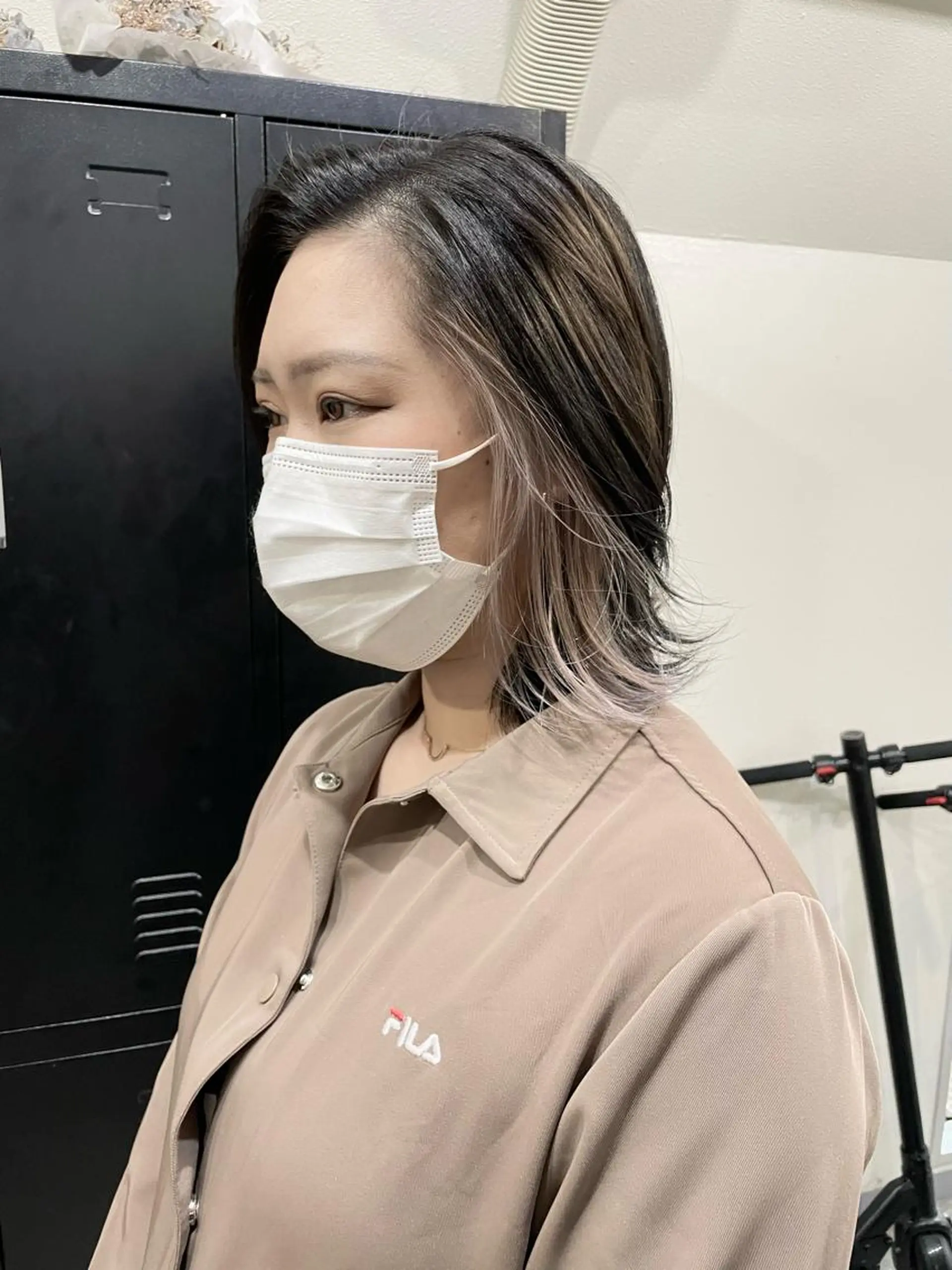 ミディアム カラー パーマ ヘアアレンジ メンズ キッズ ネイル マツエク・マツパ アイブロウ メンズバレイヤージュ メンズブリーチ メンズハイライト メンズインナーカラー メンズ韓国風 切りっぱなしヘアボブ ミディアムヘアRYOのヘアスタイル