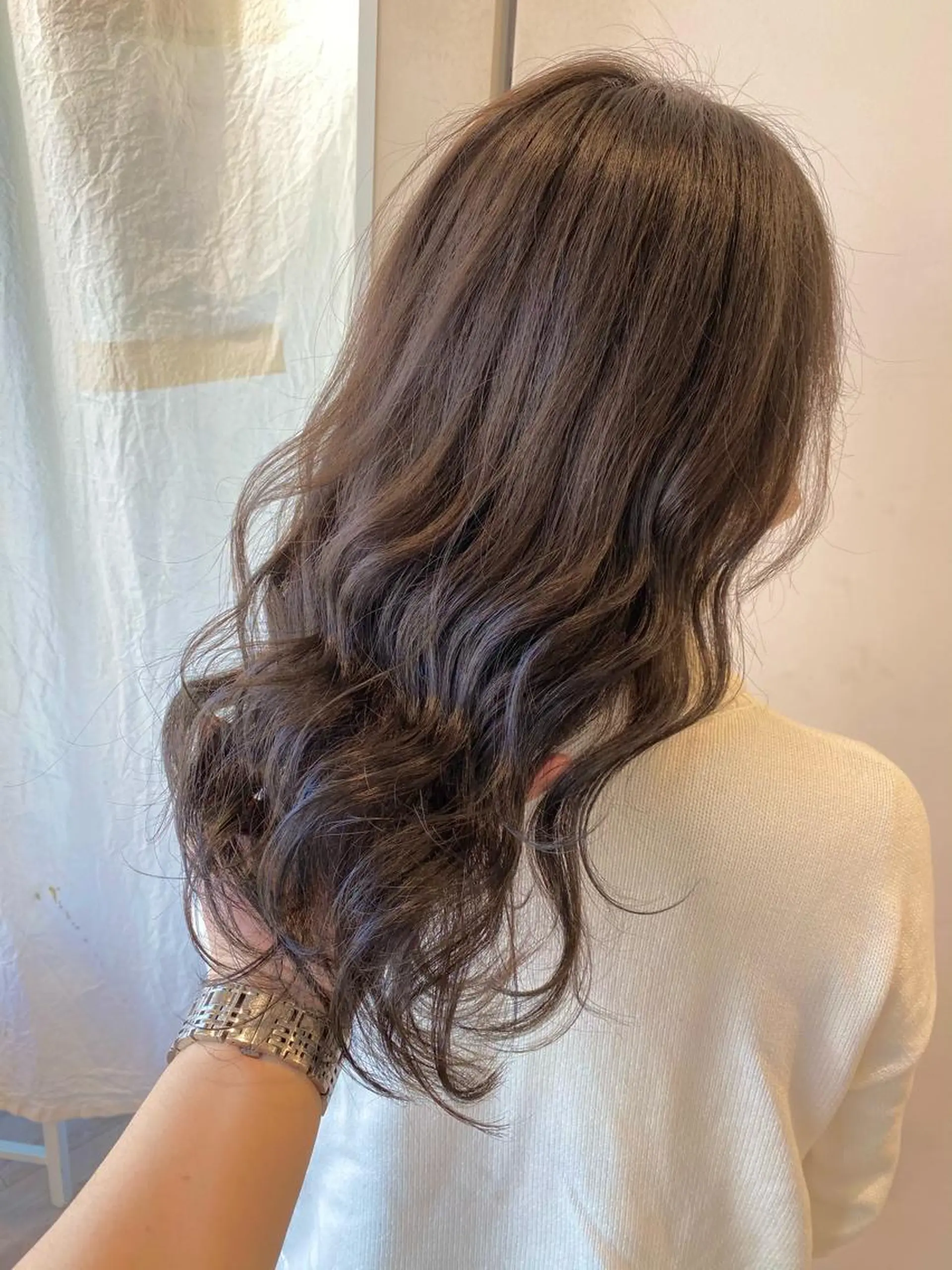 ロング カラー 顔まわりカット🌟 くびれヘア/寺門遥輝のヘアスタイル