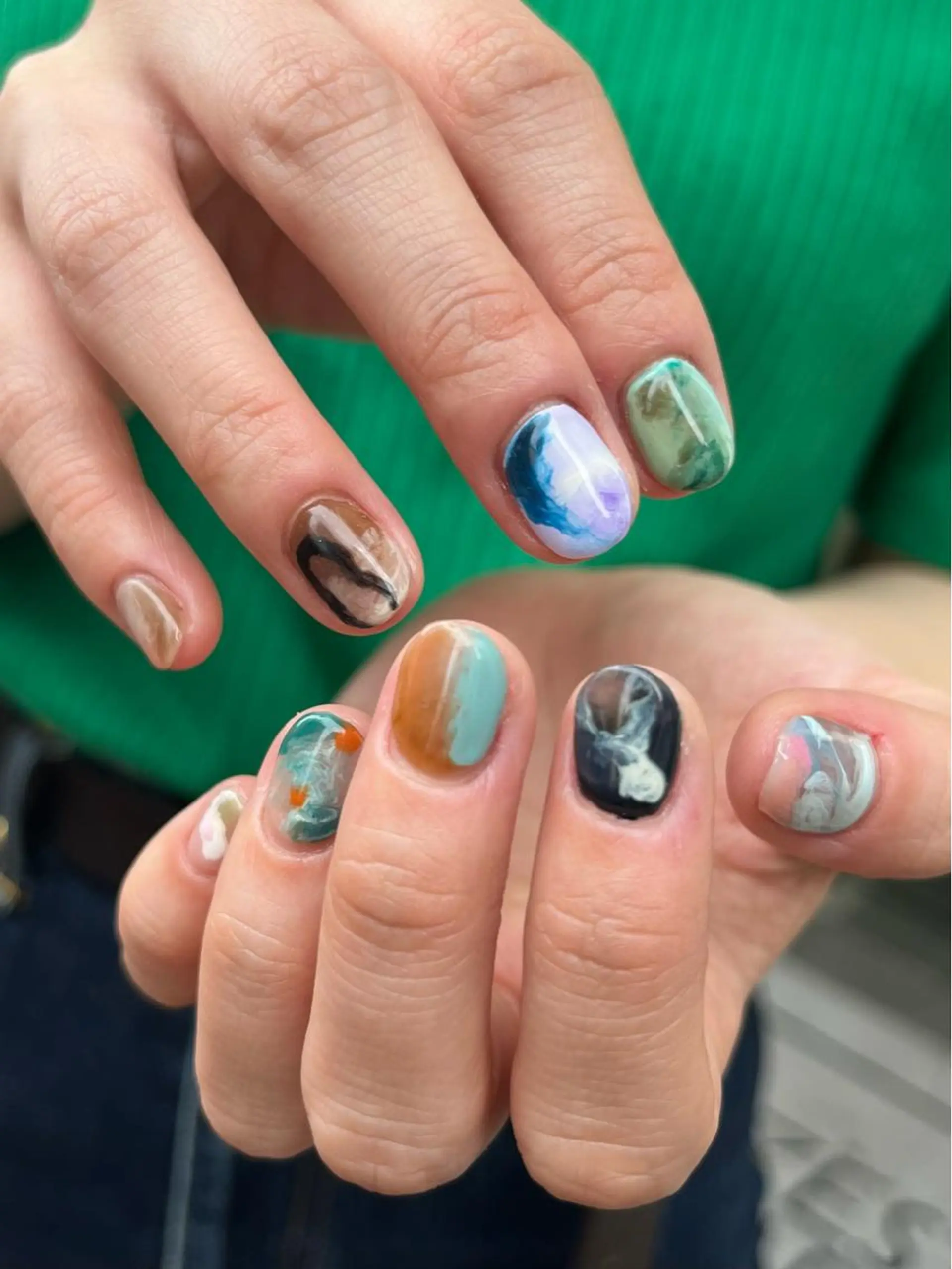 ネイル 大理石ネイル(マーブル) 吉祥寺/個性派/ kazuha🩰のヘアスタイル