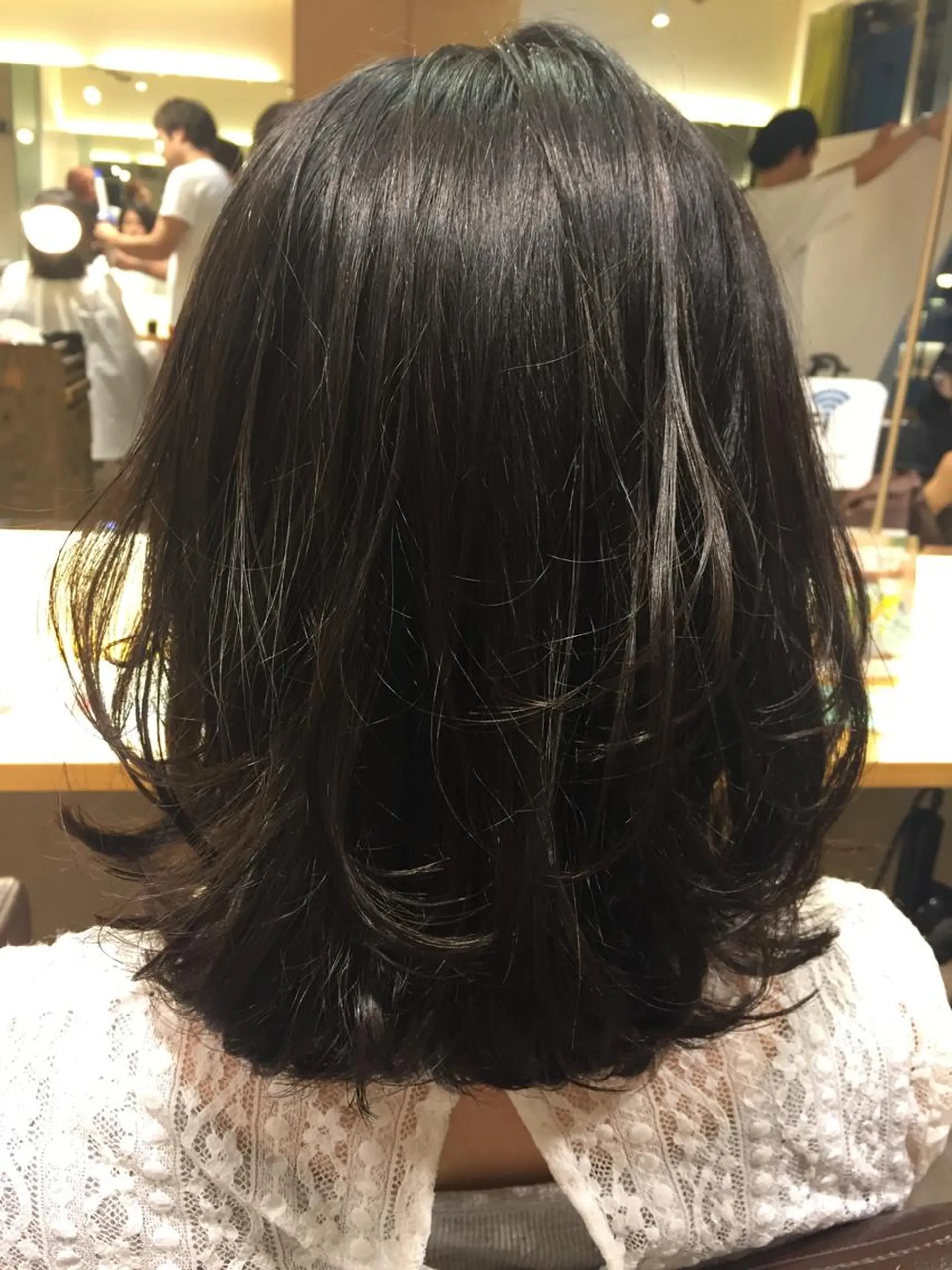 ミディアム パーマ 加藤 綾華のヘアスタイル