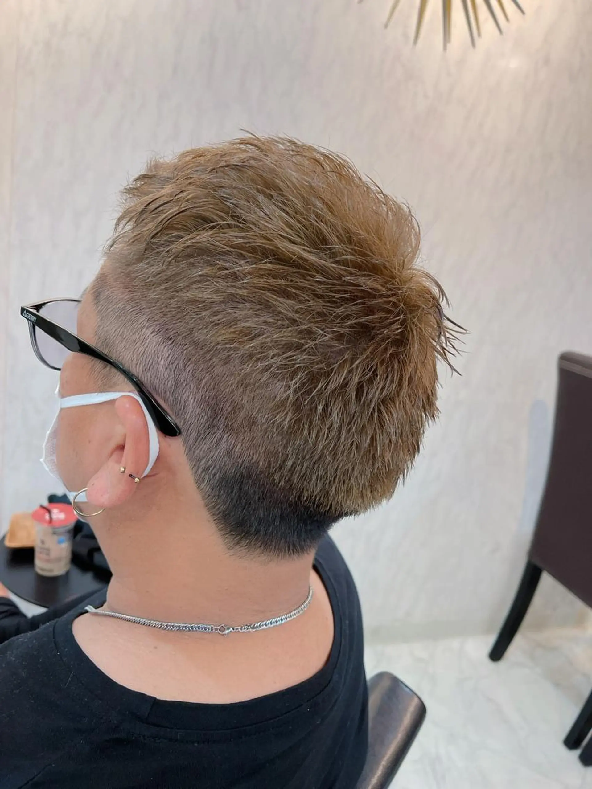 ショート カラー メンズ アッシュ ベージュカラー ショートヘア ヘアカラー トリートメント ☆毎月先着15名まで ☆シバタユートのヘアスタイル