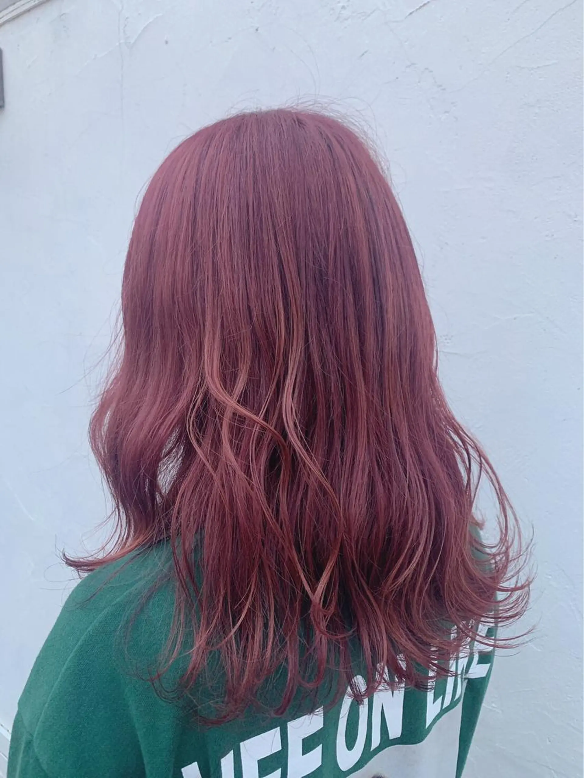 ロング カラー ピンクカラー ヘアカラー marie-anne 浜松元目店のヘアスタイル