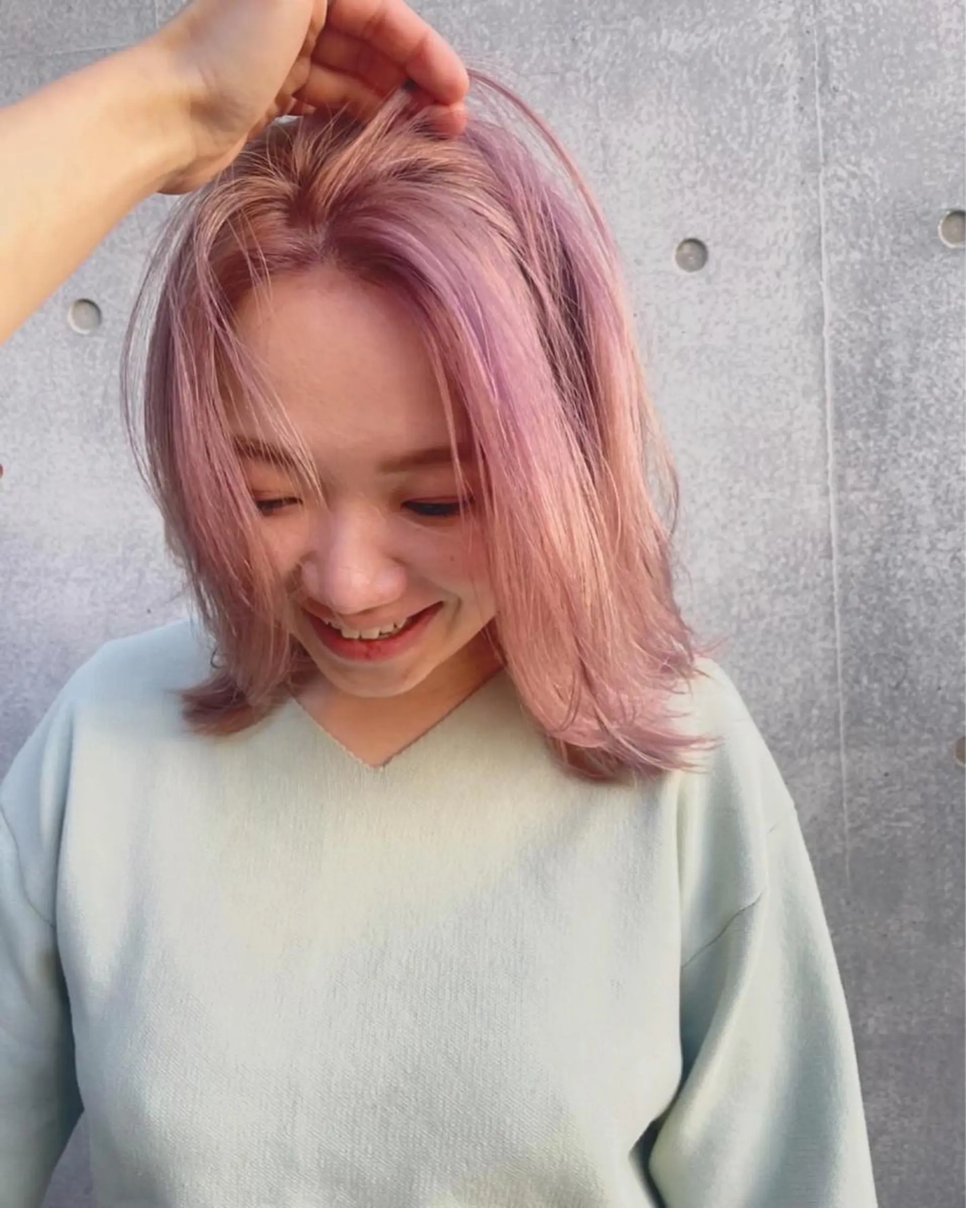 ミディアム ヘアカラー まお♡レイヤーカット ×色っぽstyleのヘアスタイル