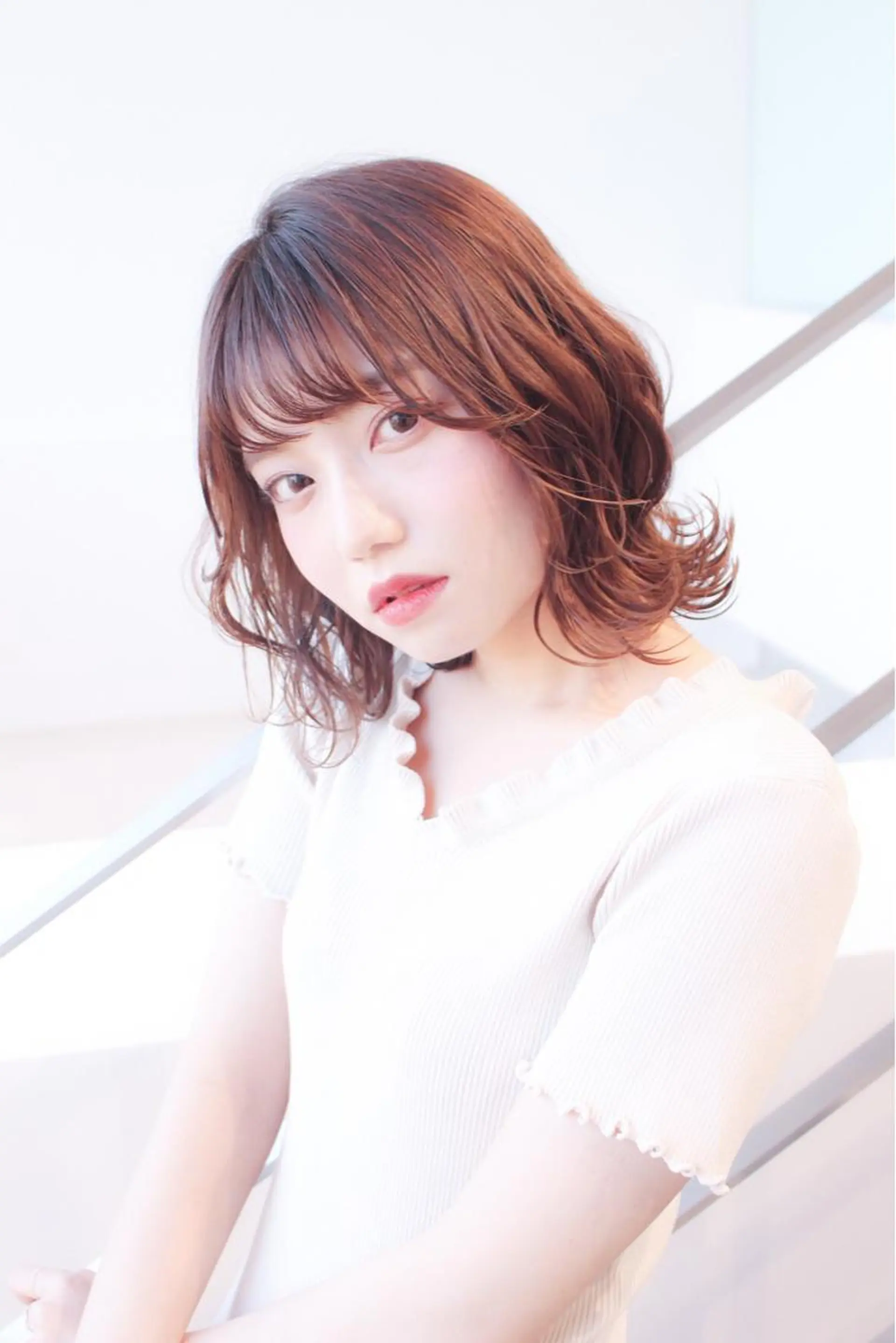 ミディアム 渡邊 拓也のヘアスタイル